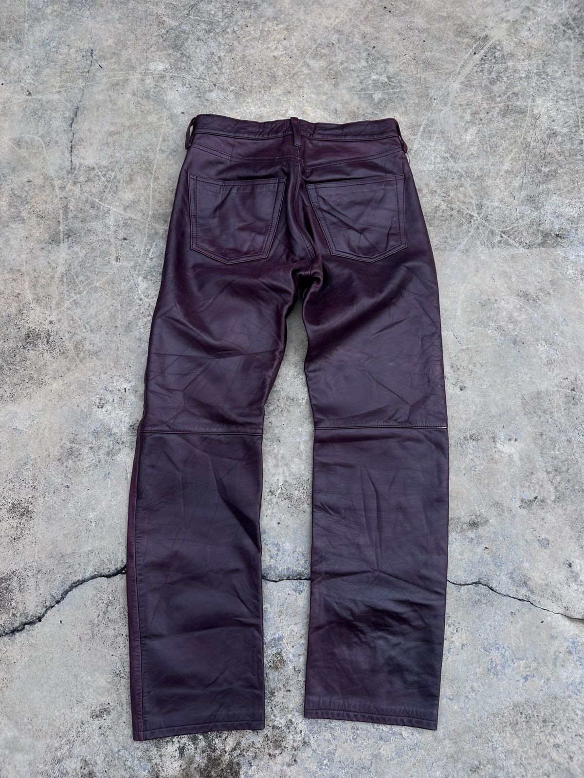 Tornado Mart 2000s Tornado Mart Cowhide Leather Pants Size US 28 / EU 44 - 7 Thumbnail