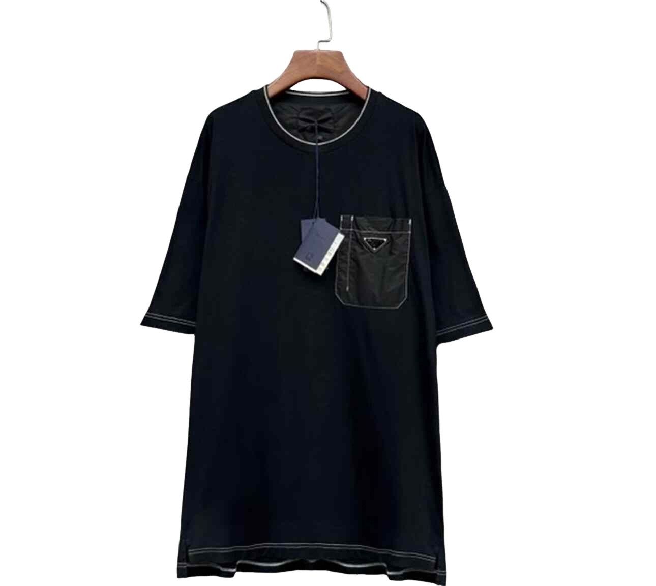 Prada Prada Nylon Pocket Triangle Logo T-Shirt Size L Size US L / EU 52-54 / 3 - 1 Thumbnail