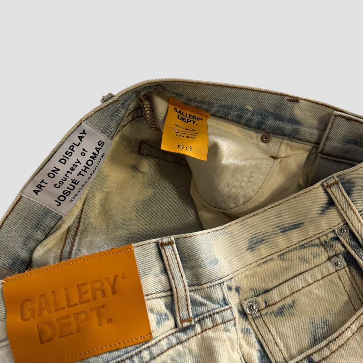 Gallery Dept. Gallery Dept Bleached Straight Leg Jeans Size US 32 / EU 48 - 8 Thumbnail