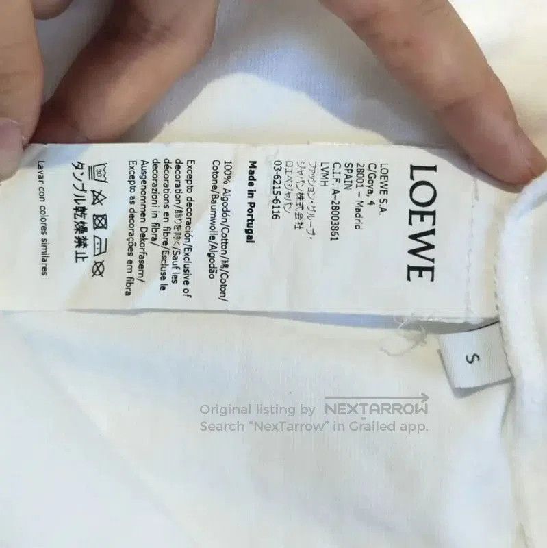 Loewe Loewe White Cotton Women's T-Shirt . Size S / US 4 / IT 40 - 5 Thumbnail