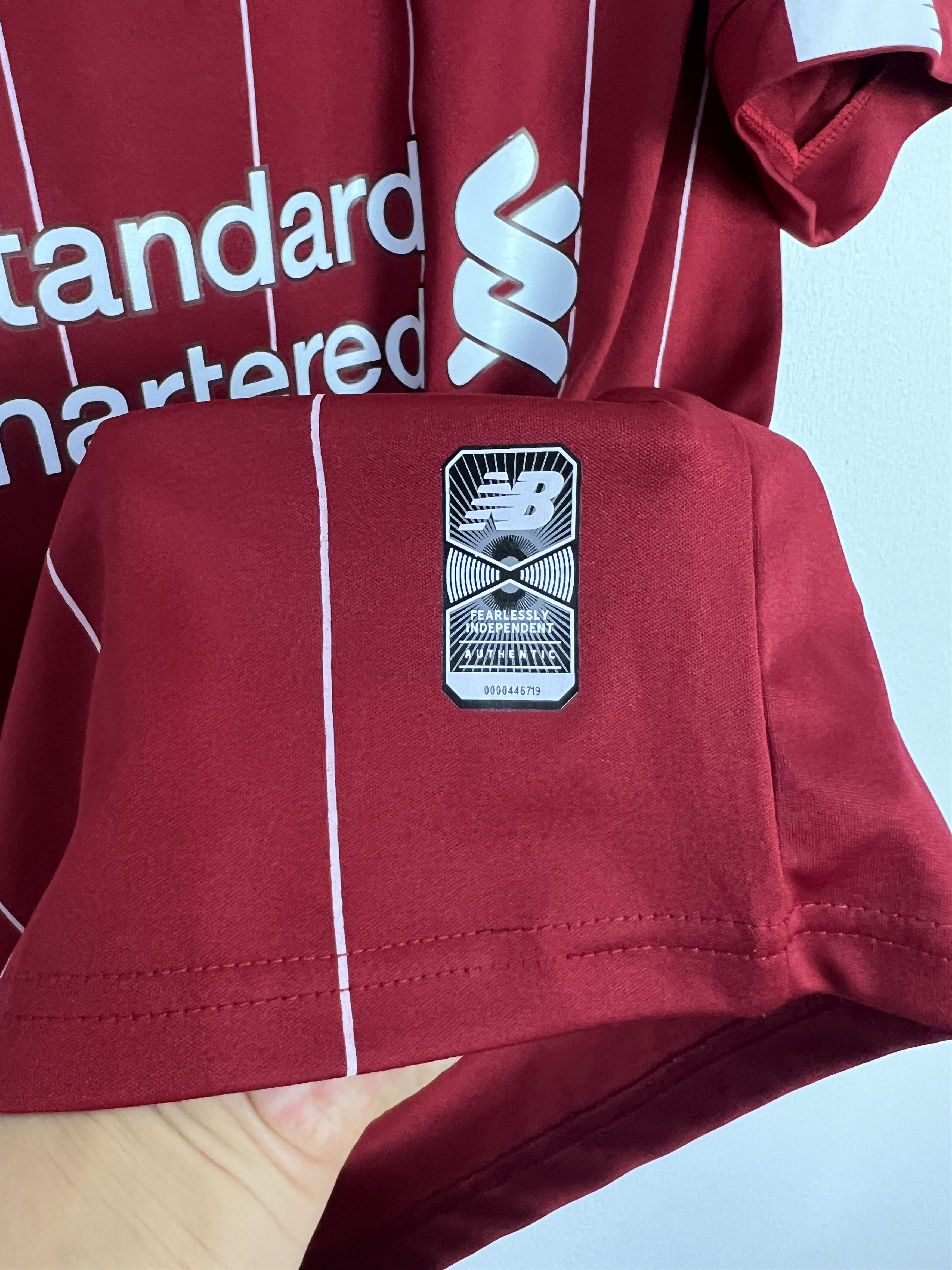 New Balance Liverpool Home football shirt 2019 Soccer Red Jersey Mens Size US XXL / EU 58 / 5 - 6 Thumbnail