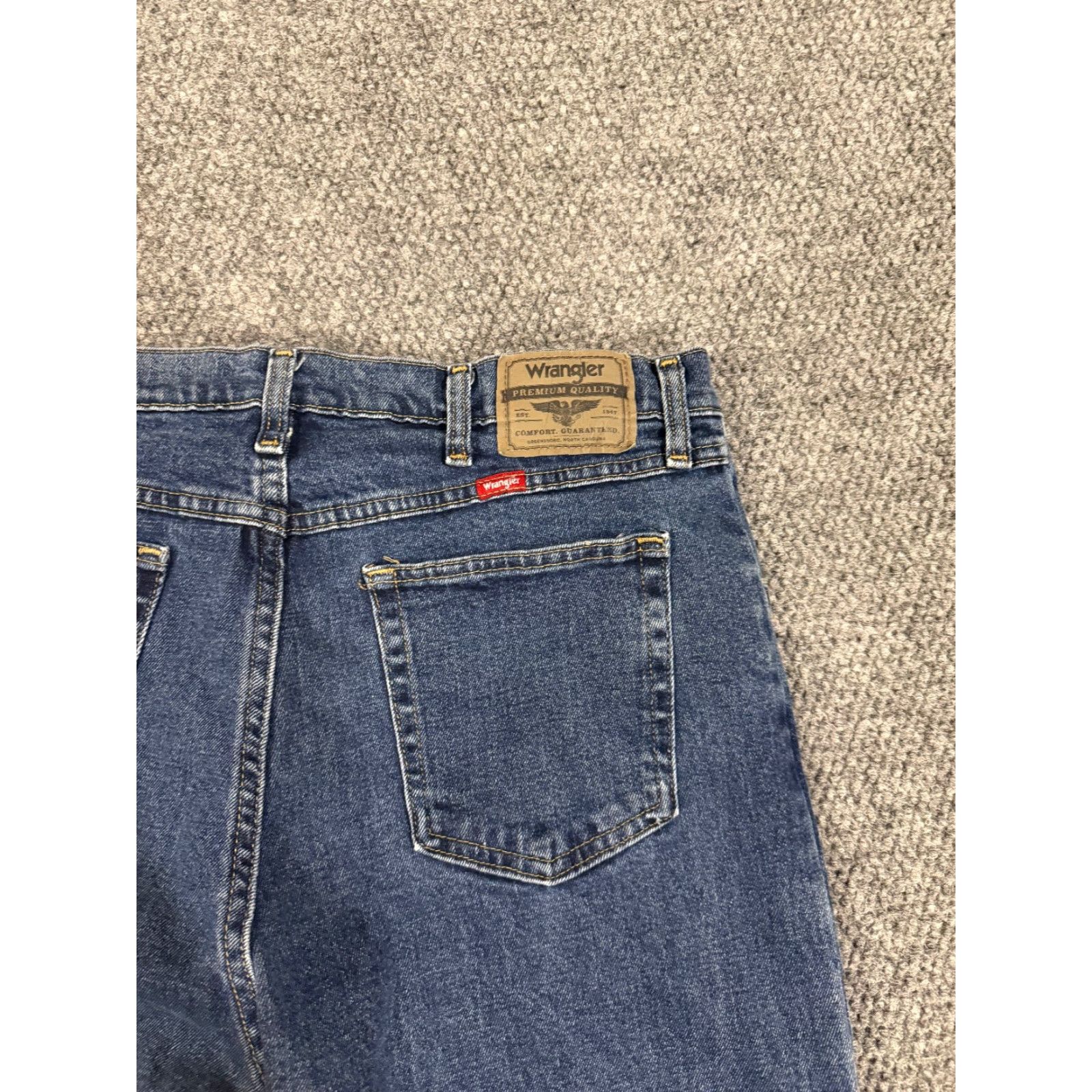 Wrangler Wrangler Jeans Regular Straight 36x29 Denim Blue Men 5-Pocket Cotton Workwear Size US 36 / EU 52 - 7 Thumbnail