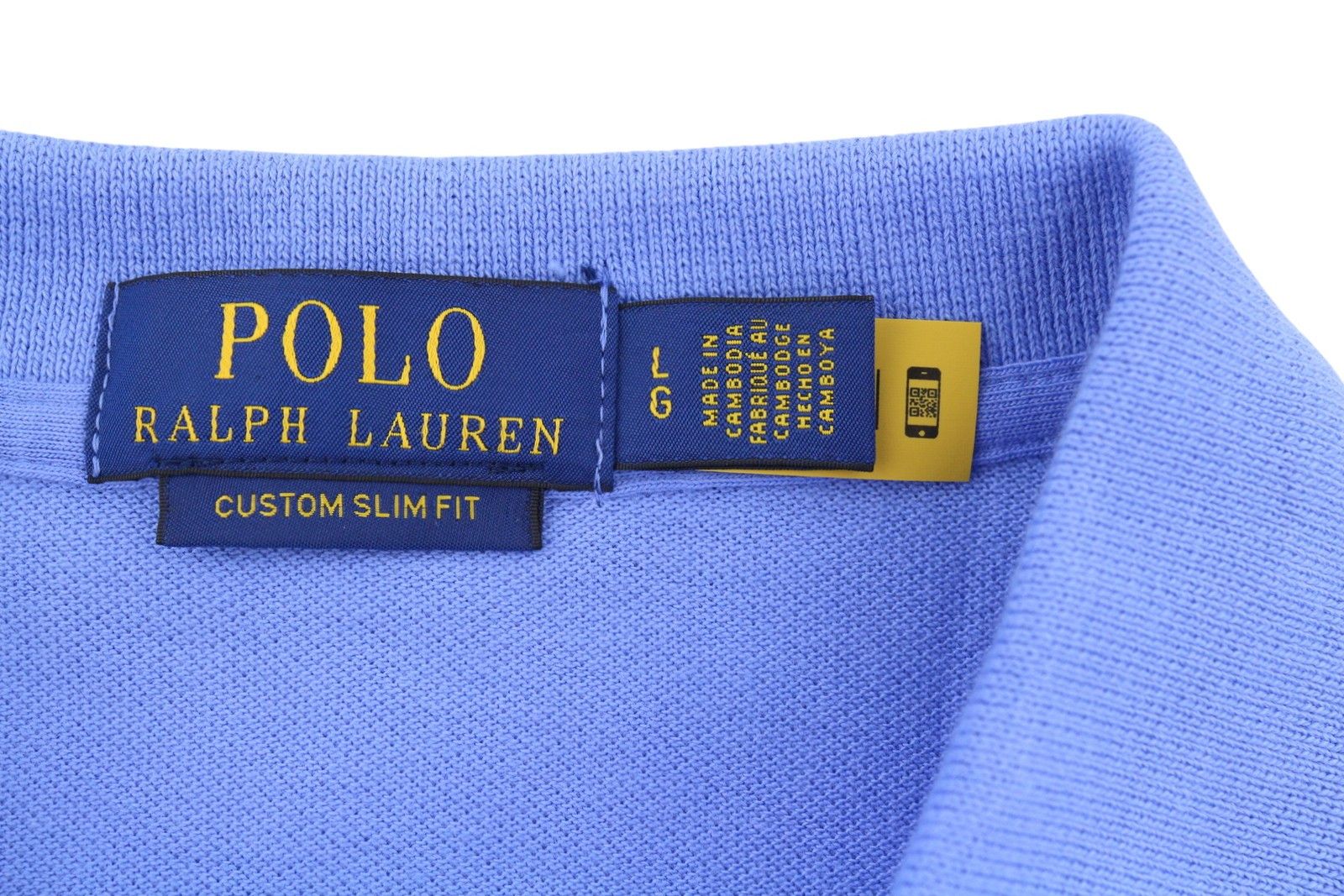 Ralph Lauren CUSTOM SLIM FIT L Blue Embroidered Logo 87900 Size US L / EU 52-54 / 3 - 7 Thumbnail
