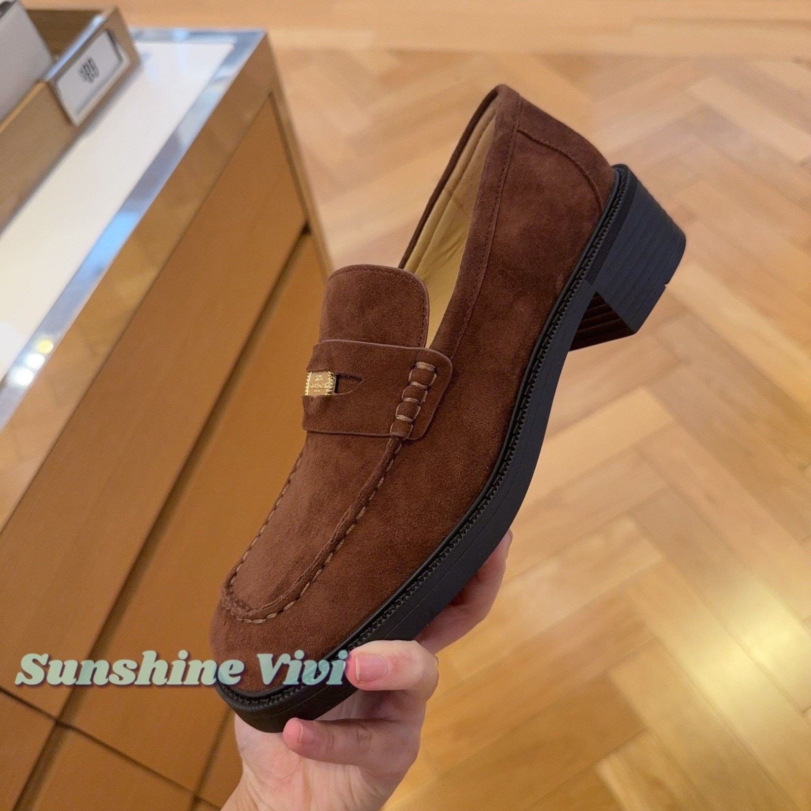 Coach NEW In Box COACH Square Toe Loafer Vintage Brown CDF81 Size US 7 / IT 37 - 5 Thumbnail