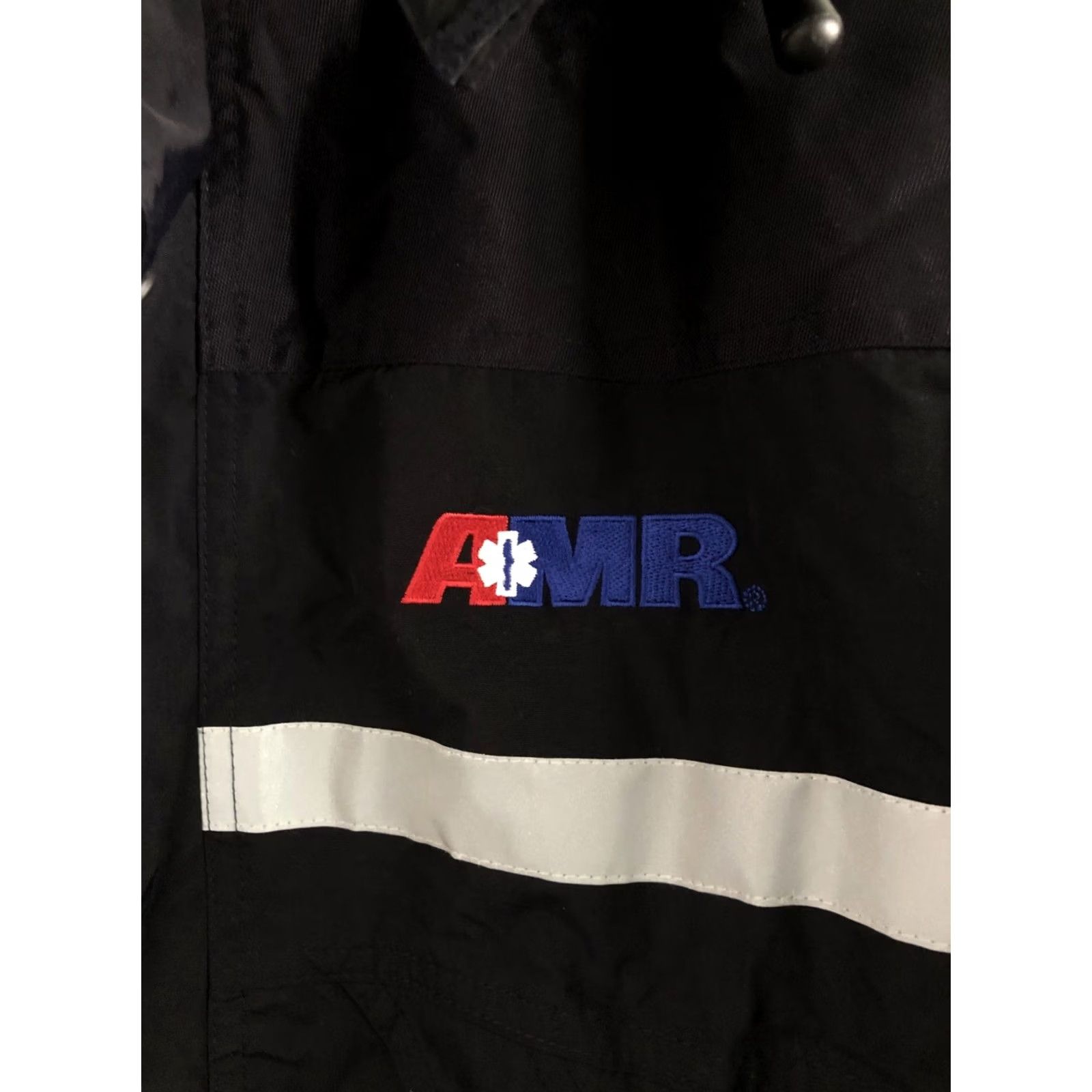 Vintage VINTAGE? AMR VF Image Wear Hooded All-Season American Response Ambulance Jacket Medium Navy Blue Reflective Accents Paramedic EMT VF Imagewear Jacket Size US M / EU 48-50 / 2 - 3 Thumbnail