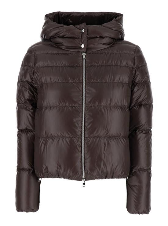 Herno HERNO Women Bubble Jackets PI00124DR12017Z8810 Brown Size M / US 6-8 / IT 42-44 - 1 Thumbnail