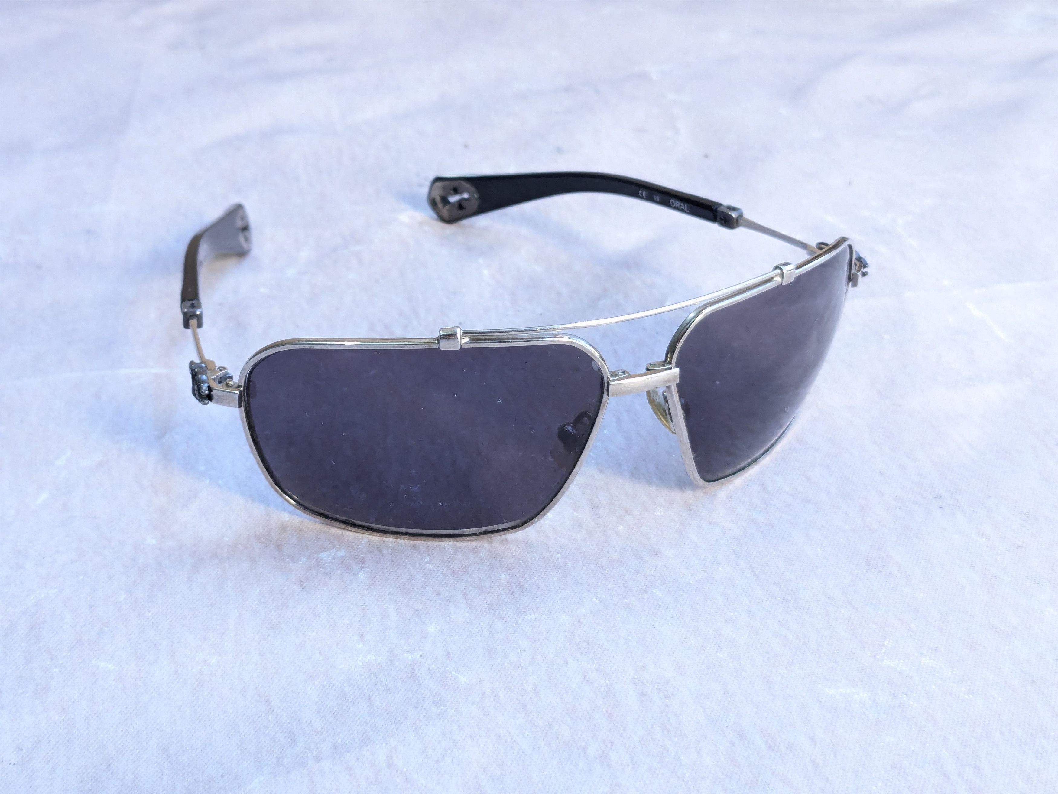 Chrome Hearts Chrome Hearts Aviator Sunglasses Oral Blue Silver Cross Y2K Size ONE SIZE - 1 Thumbnail