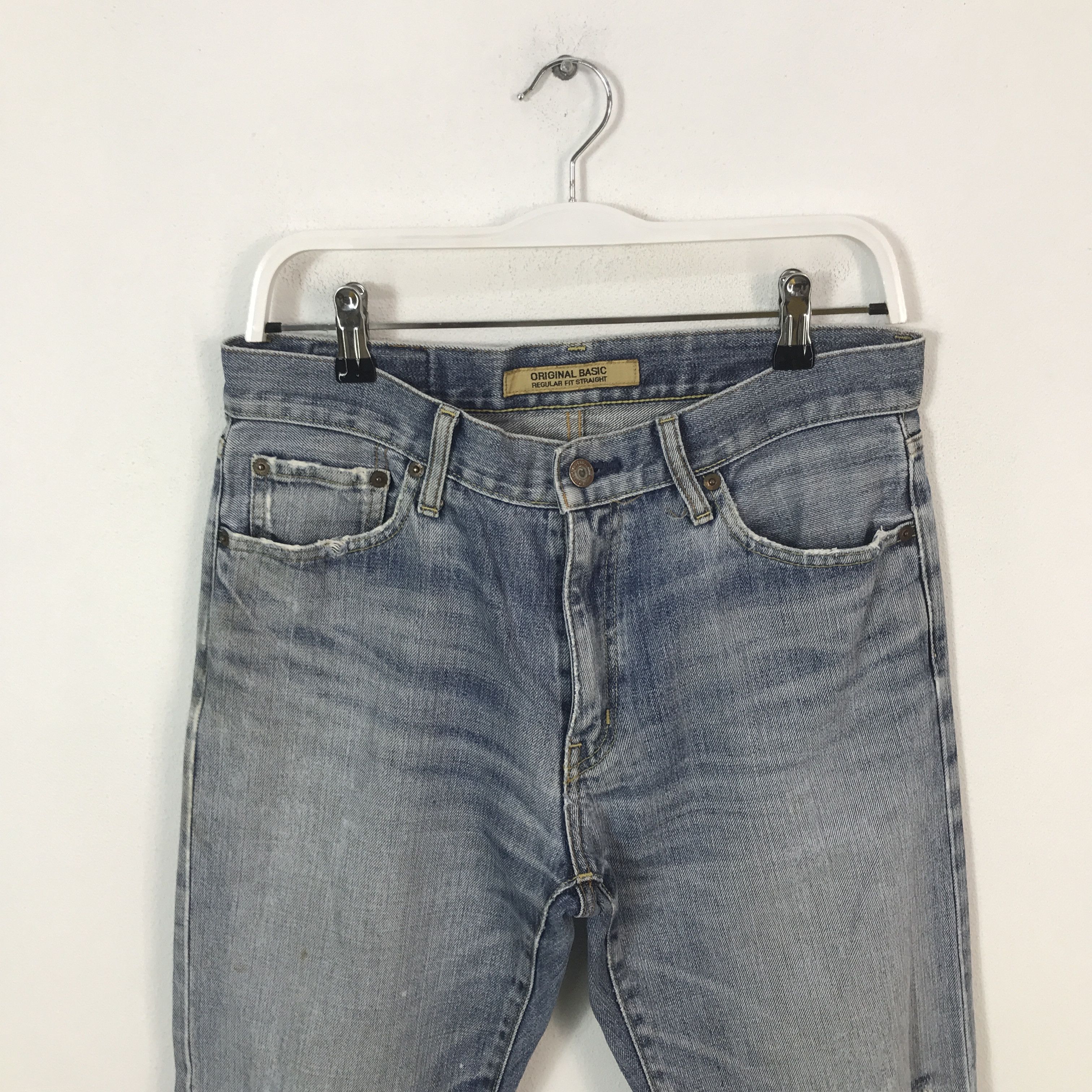 Uniqlo Japan Denim uniqlo distressed jeans pants Size US 32 / EU 48 - 2 Thumbnail