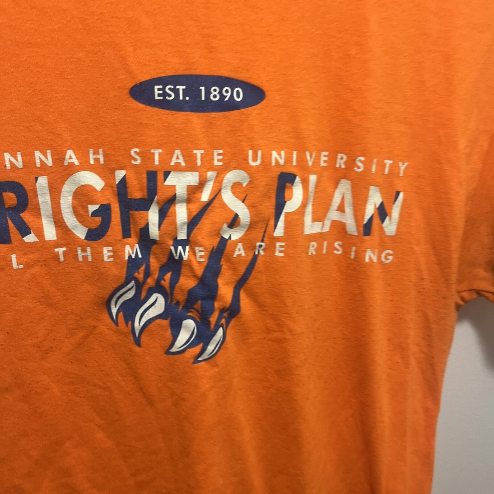 Gildan Savannah State University Tigers Shirt Men's Med College Tee Size US M / EU 48-50 / 2 - 2 Thumbnail
