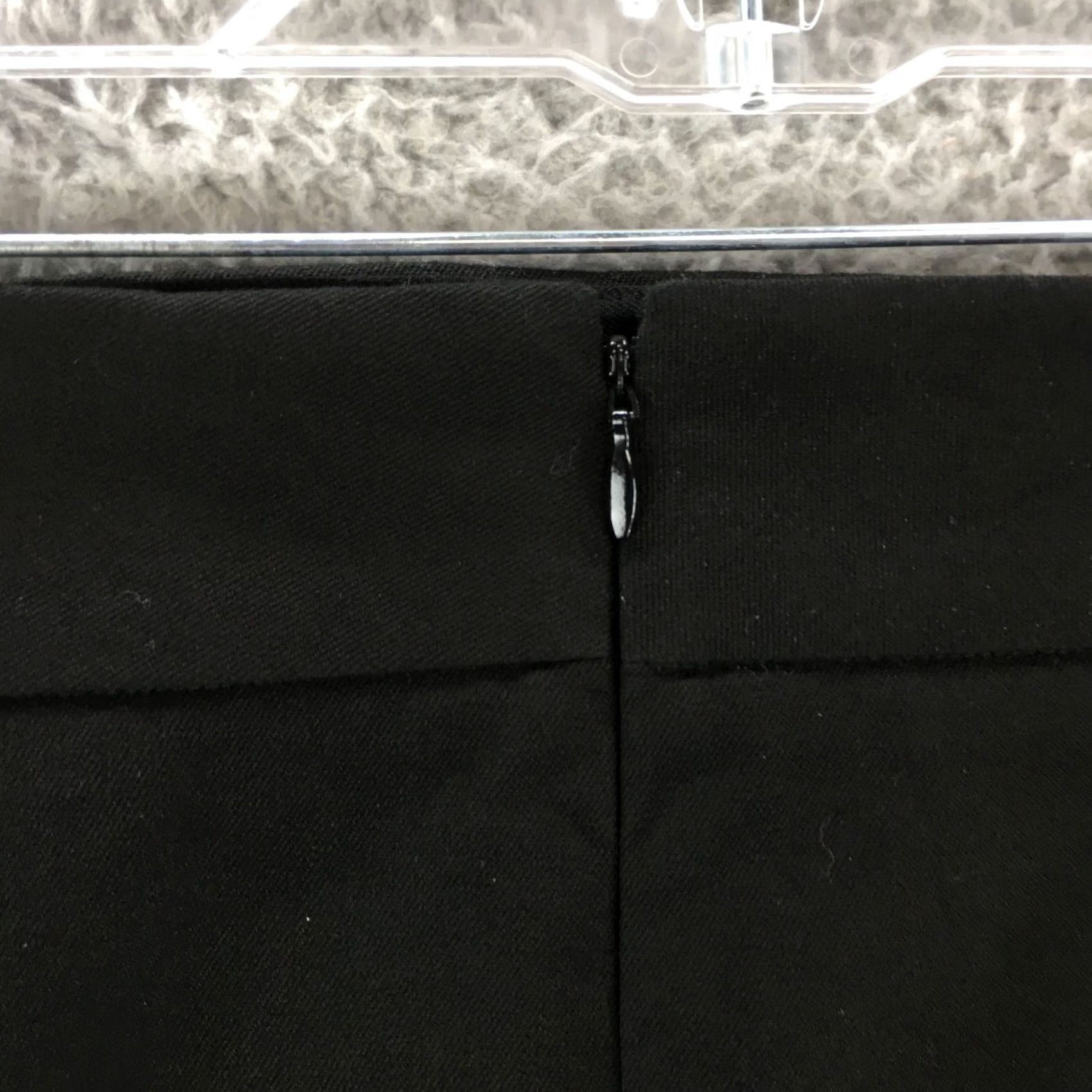 Gap Gap Womens 20 Black Straight Pencil Skirt Cotton Blend Zip Back Business NWT Size 42" / US 20 - 6 Thumbnail