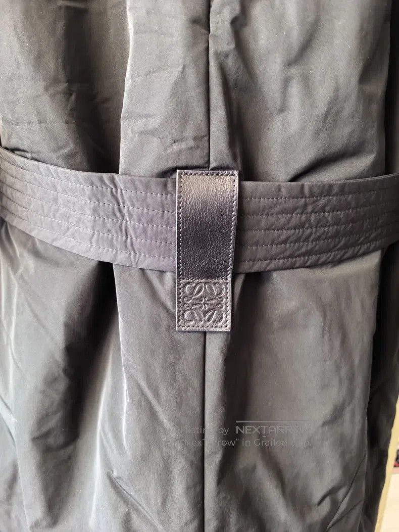 Loewe Loewe Coat Cotton Jacket with Logo on Back and Belt, Adjus Size 4XL / US 24-26 - 5 Thumbnail