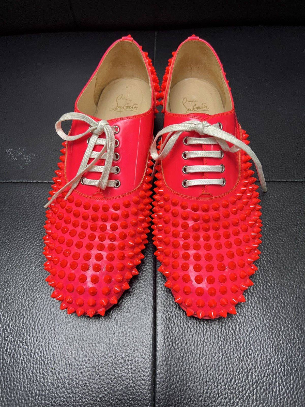 Christian Louboutin Christian Louboutin CL Red Studded Red Sole Low Top Boots Size US 7 / EU 40 - 7 Thumbnail