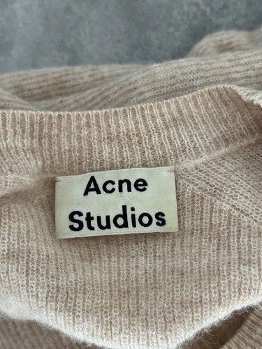 Acne Studios Acne Studios Womens Fn Wn Knit Alpaca Wool Jumper Beige Size S / US 4 / IT 40 - 16 Thumbnail