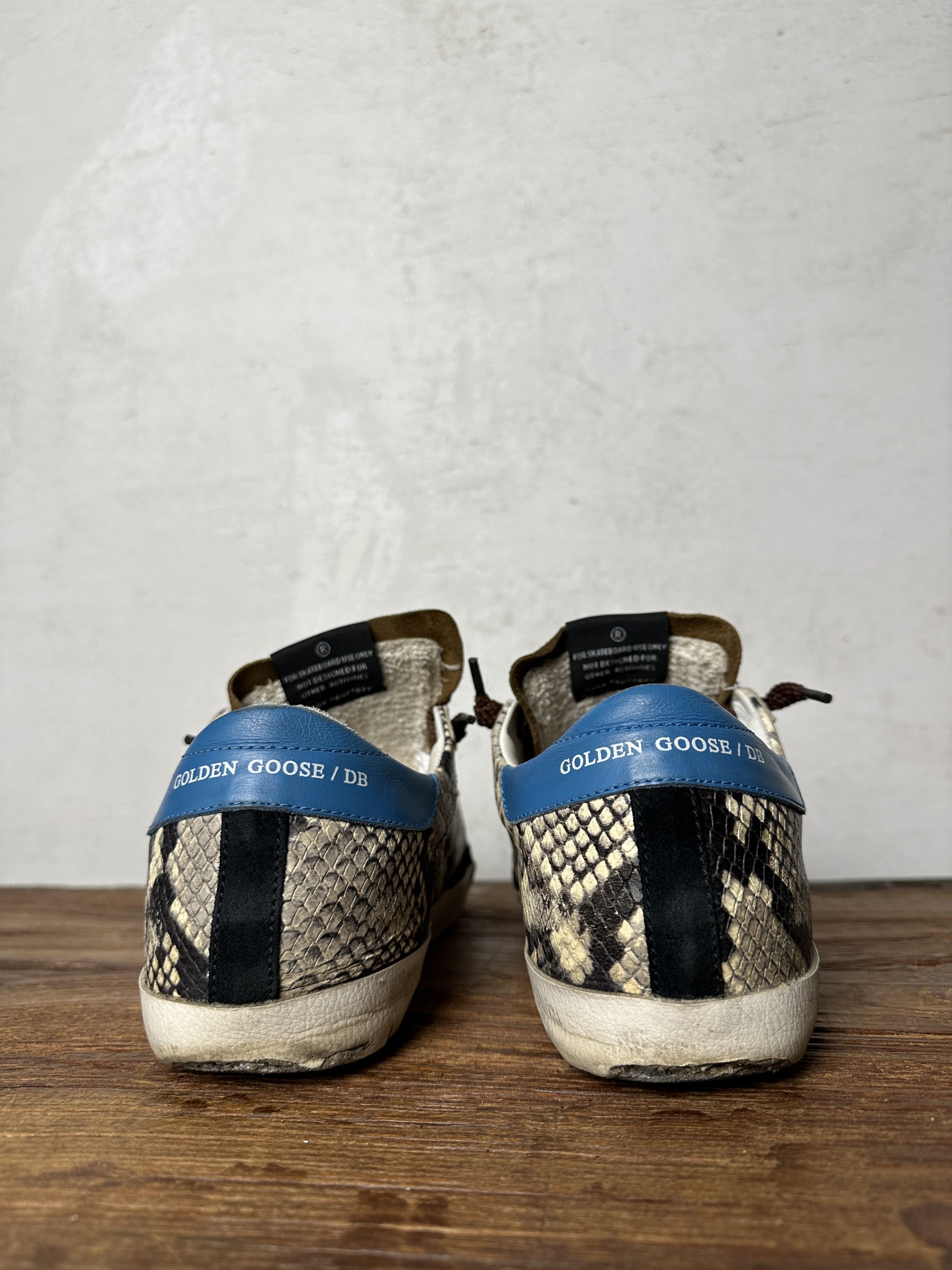 Golden Goose Golden Goose GGDB Superstar Brown Snake Print Sneakers Size US 8 / IT 38 - 7 Thumbnail