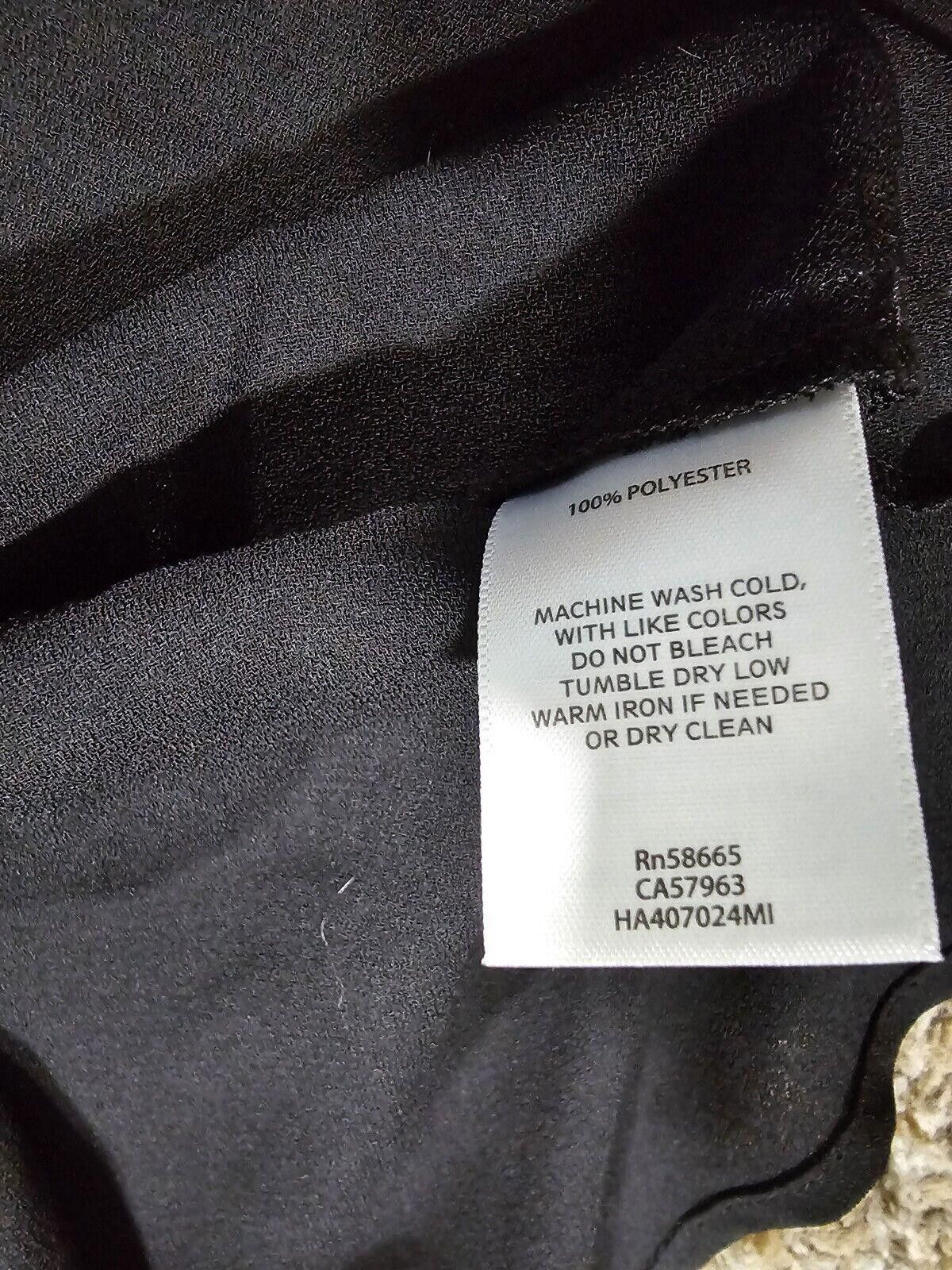 Designer Halogen V-Neck Black Blouse Size M Size M / US 6-8 / IT 42-44 - 4 Thumbnail