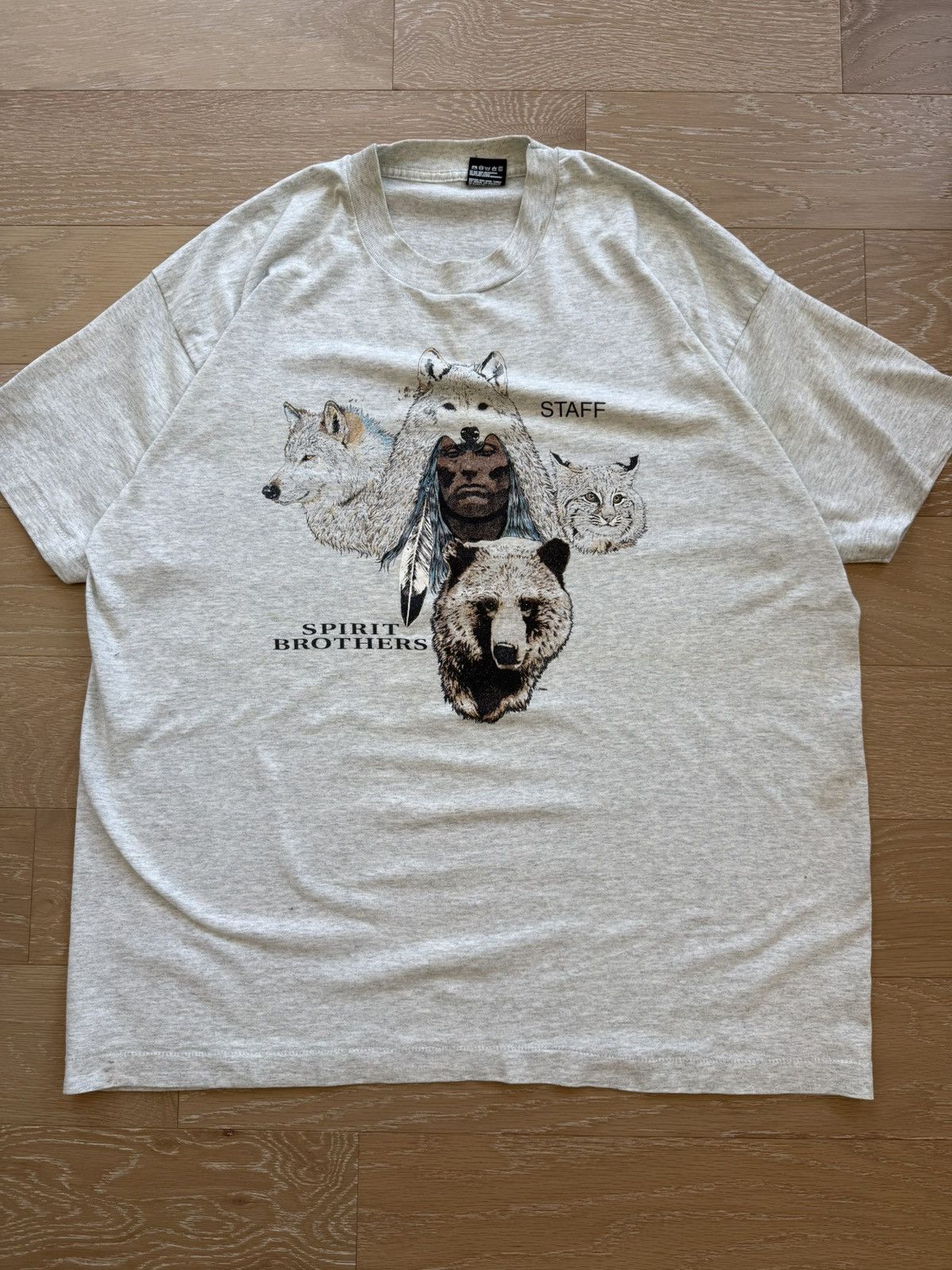 Other Vintage Spirit Brothers Bear Wolf Bobcat Native Shirt Size US XXL / EU 58 / 5 - 1 Thumbnail