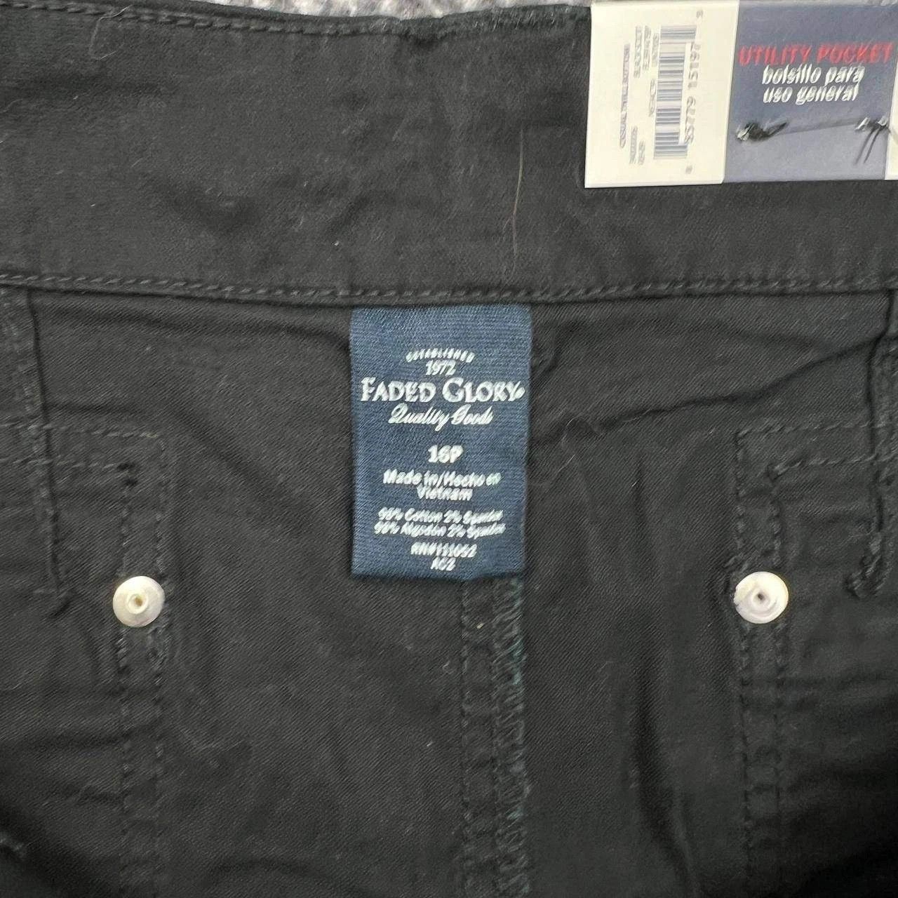 Faded Glory Faded Glory Jeans Women 16P Denim Pants Utility Pocket 40x30 Size 40" / US 18 - 8 Thumbnail