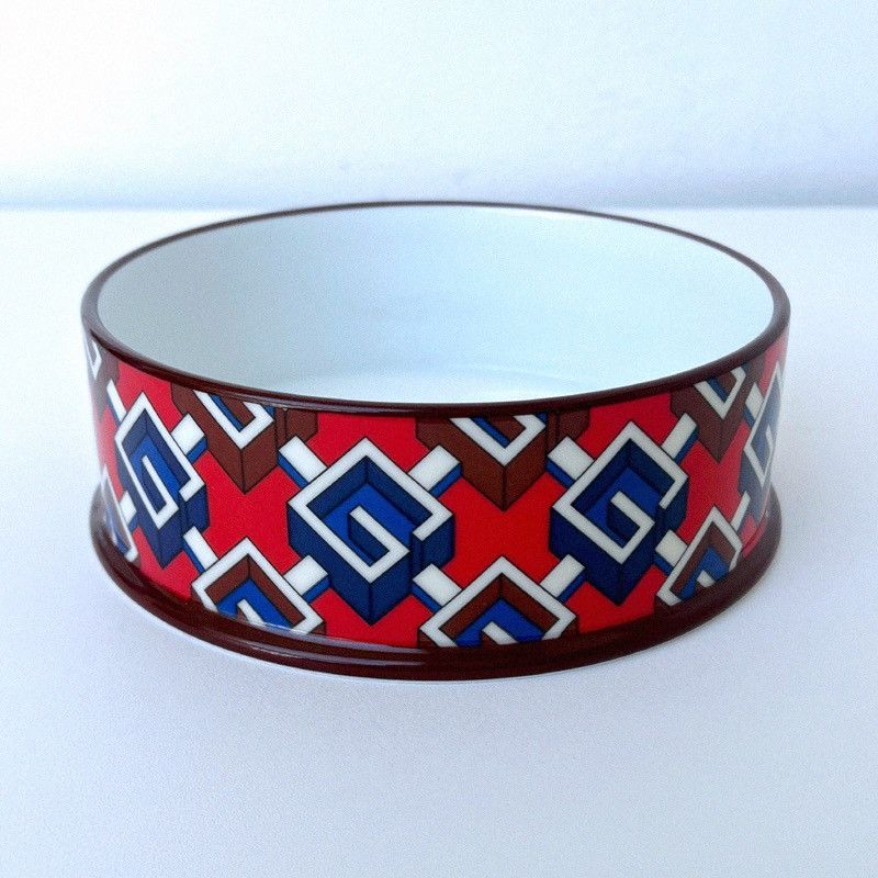 Gucci Gucci Pet Bowl Dog Bowl Geometric Size ONE SIZE - 1 Thumbnail