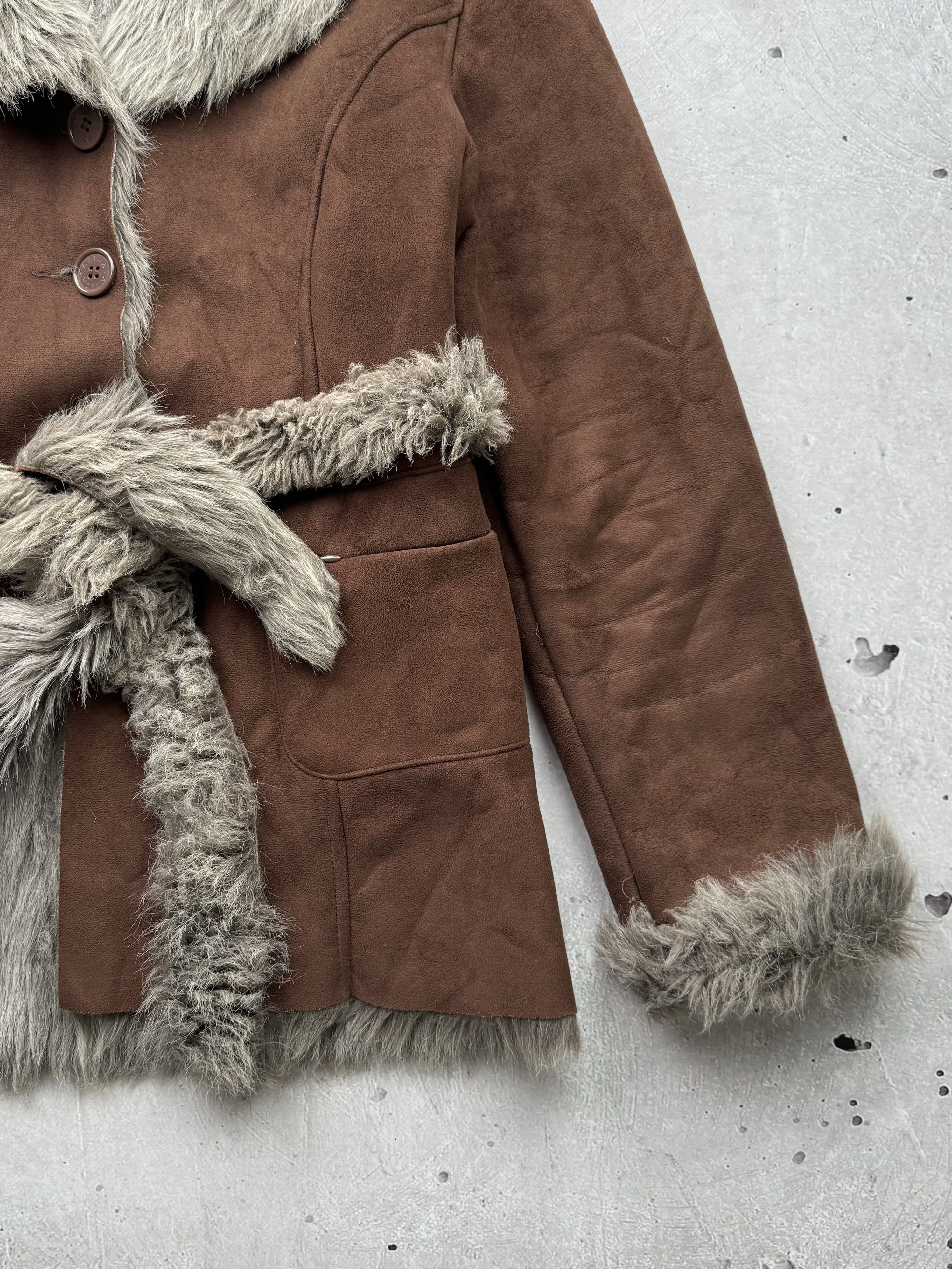Other Vintage Amazing Faux Fur Coat With Belt Size M / US 6-8 / IT 42-44 - 5 Thumbnail
