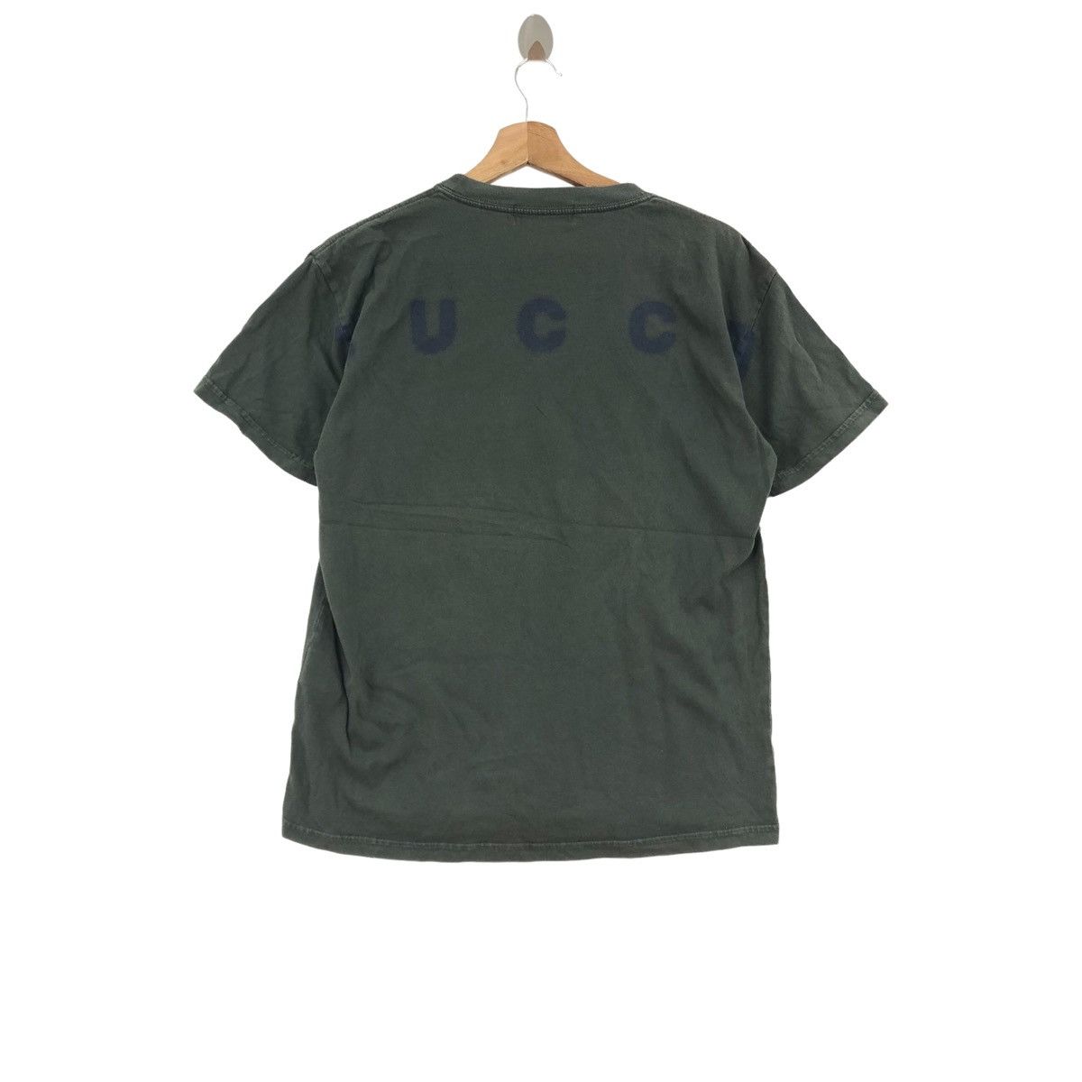 Japanese Brand CABANE De ZUCCA Script Font Logo T-Shirt