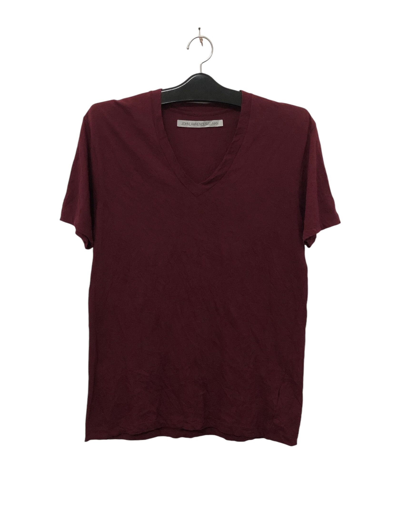 Designer × JOHN LAWRENCE SULLIVAN John Lawrence Sullivan Plain Vneck Tee Size US M / EU 48-50 / 2 - 1 Thumbnail