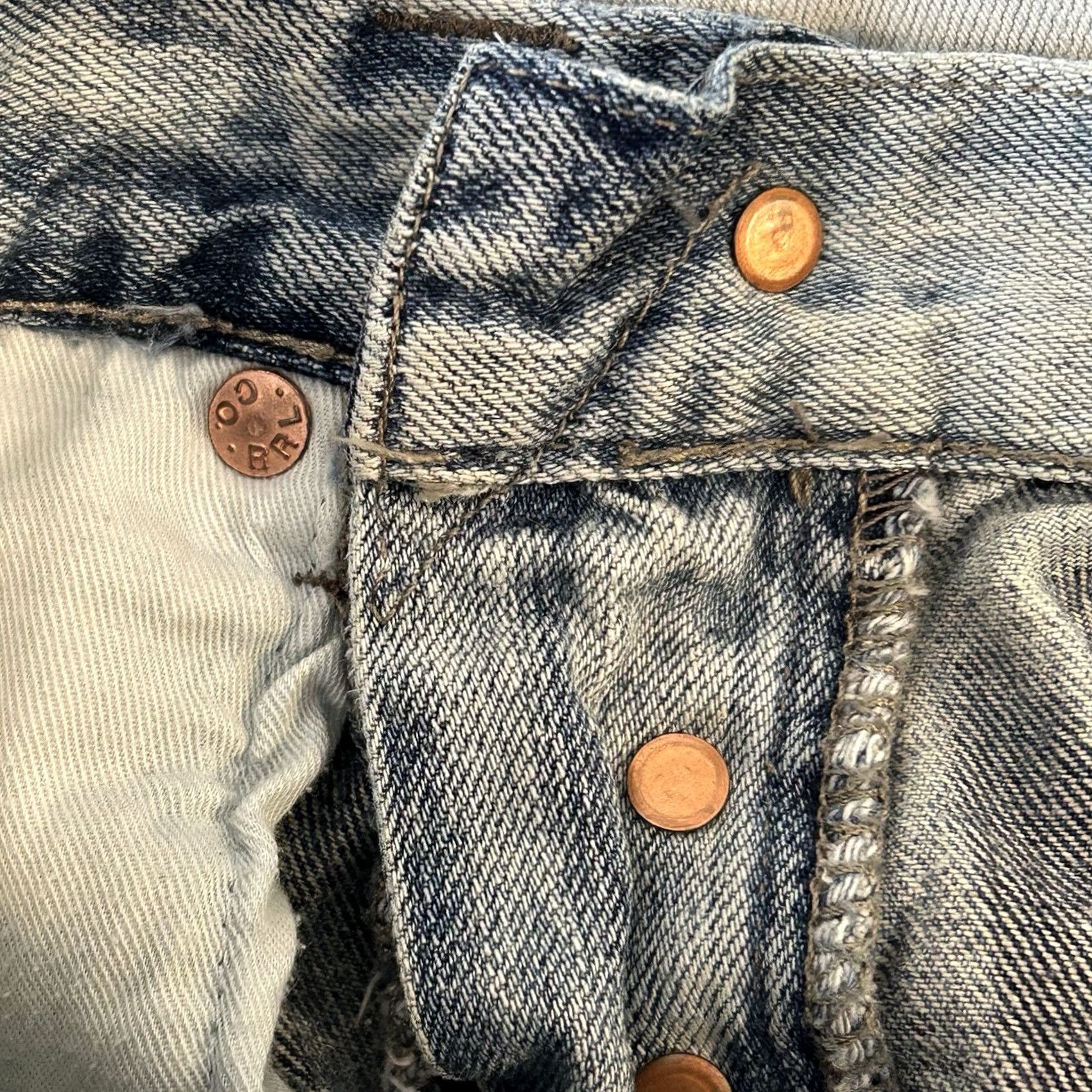 Denime RRL Selvedge Light Wash Womens Skinny Fit Jeans - Vintage Size 26" / US 2 / IT 38 - 7 Thumbnail