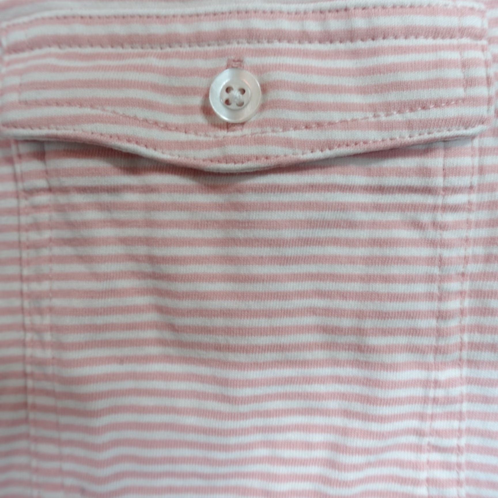Southern Proper Southern Proper Polo Shirt XL Pink Striped Pocket Embroidered Men Shirt Size US XL / EU 56 / 4 - 5 Thumbnail