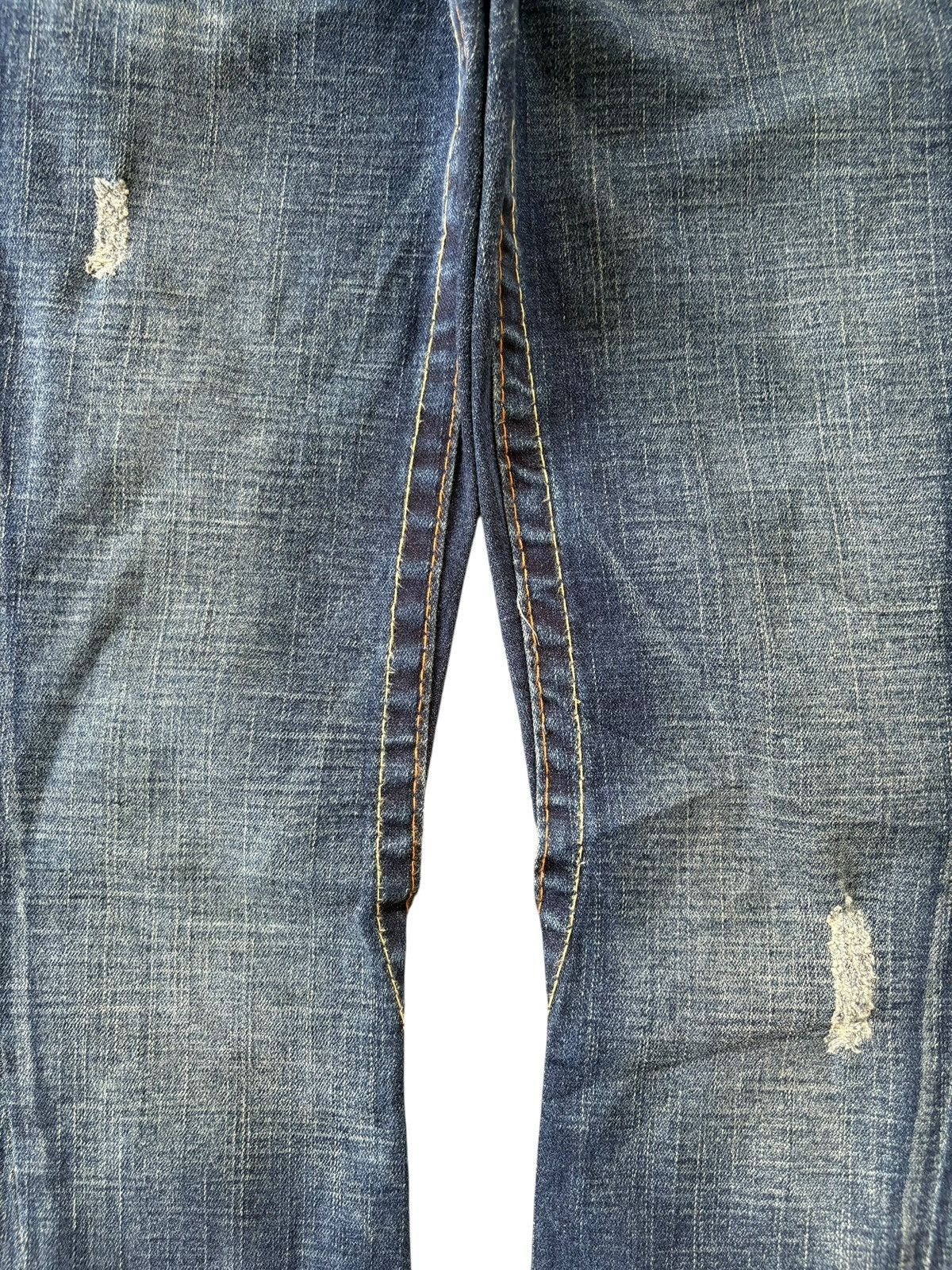 True Religion Vintage True Religion Joey Mud Wash Distress Flare Jeans Size 29" - 3 Thumbnail