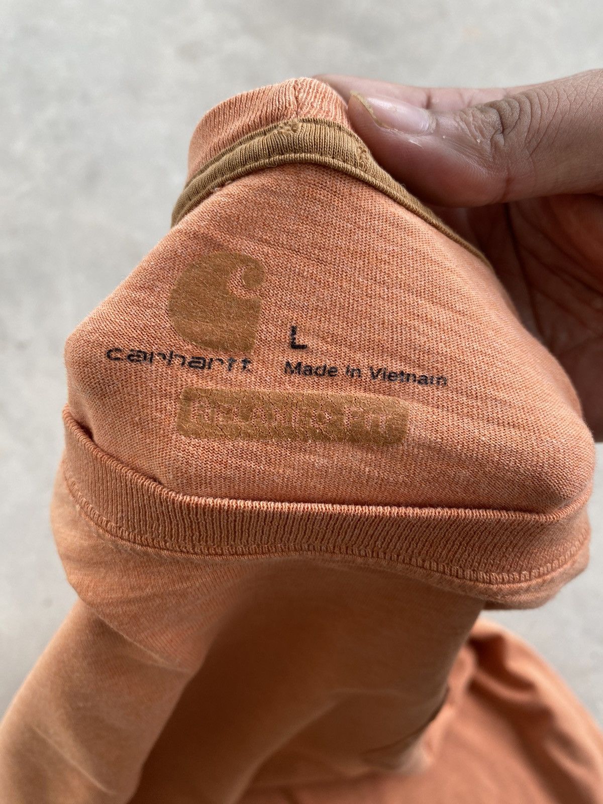 Carhartt × Vintage VINTAGE CARHARTT POCKET TEE DISTRESSED Size US L / EU 52-54 / 3 - 3 Thumbnail