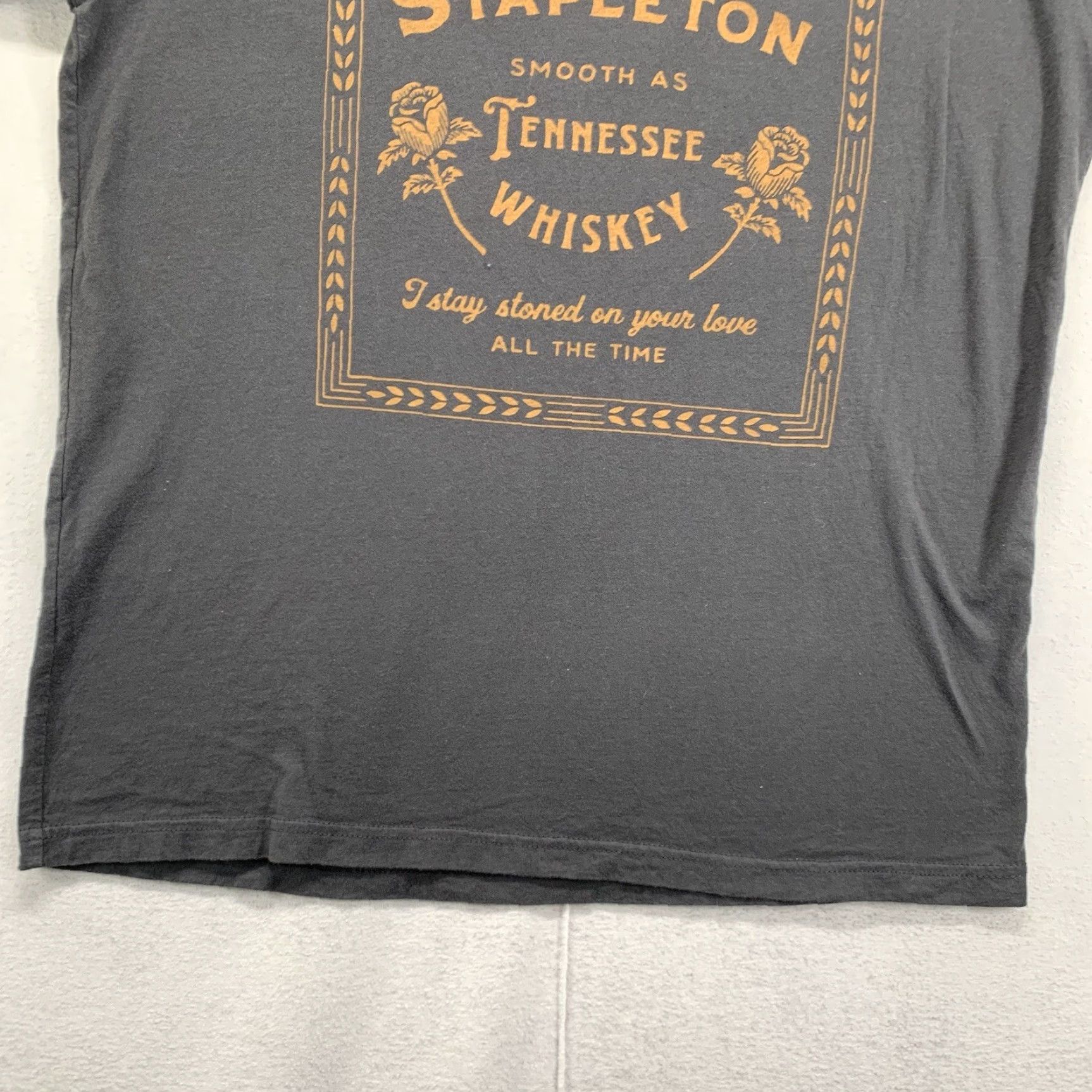 Vintage Chris Stapleton Shirt Graphic Print Medium Gray Crew Neck Short Sleeve Music T-Shirt Unisex Size US M / EU 48-50 / 2 - 6 Thumbnail