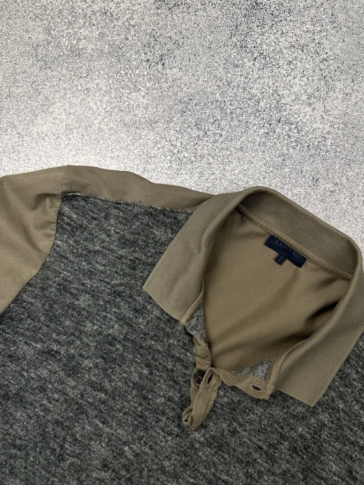 Lanvin × Vintage Lanvin Polo Shirt Size XL Wool blend cotton Unusual Limited Size US XL / EU 56 / 4 - 4 Thumbnail