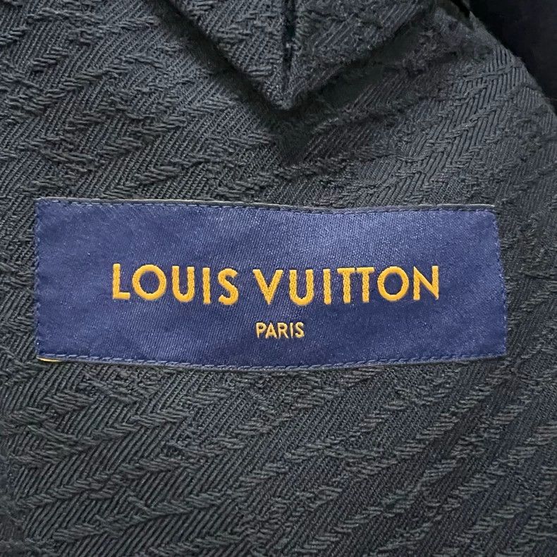 Louis Vuitton Louis Vuitton Navy blue suit with full print 2501-Nextarrow Size 50R - 6 Thumbnail