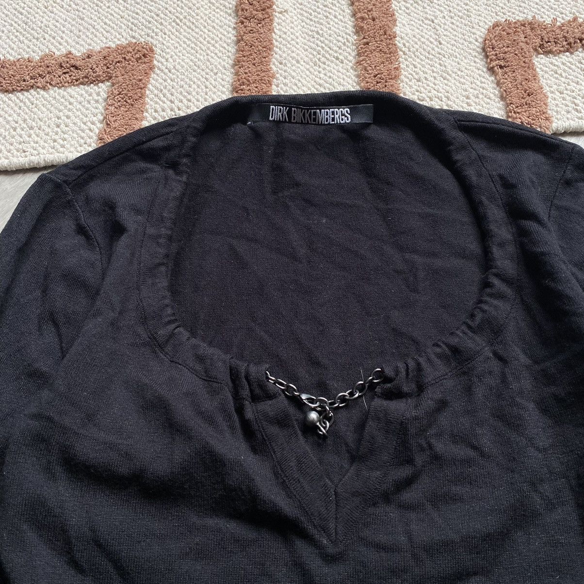 Dirk Bikkembergs DIRK BIKKEMBERGS CHAIN VISCOSA/ELASTAM SWEATER Size S / US 4 / IT 40 - 2 Thumbnail