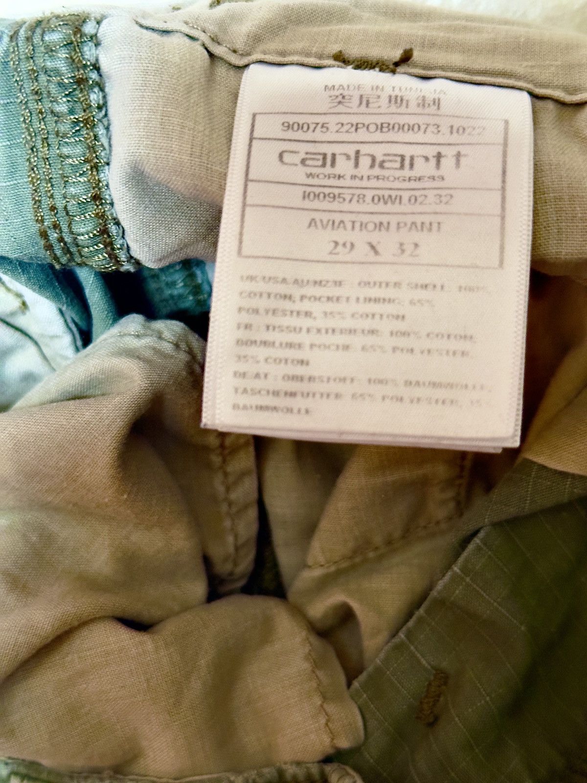 Carhartt Aviation Pant 29 x 32 Size US 29 - 5 Thumbnail