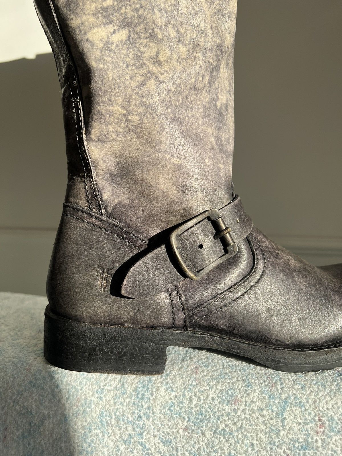 20471120 × Frye Frye Riding Avant Garde Straps Leather Boots Size US 7 / IT 37 - 6 Thumbnail