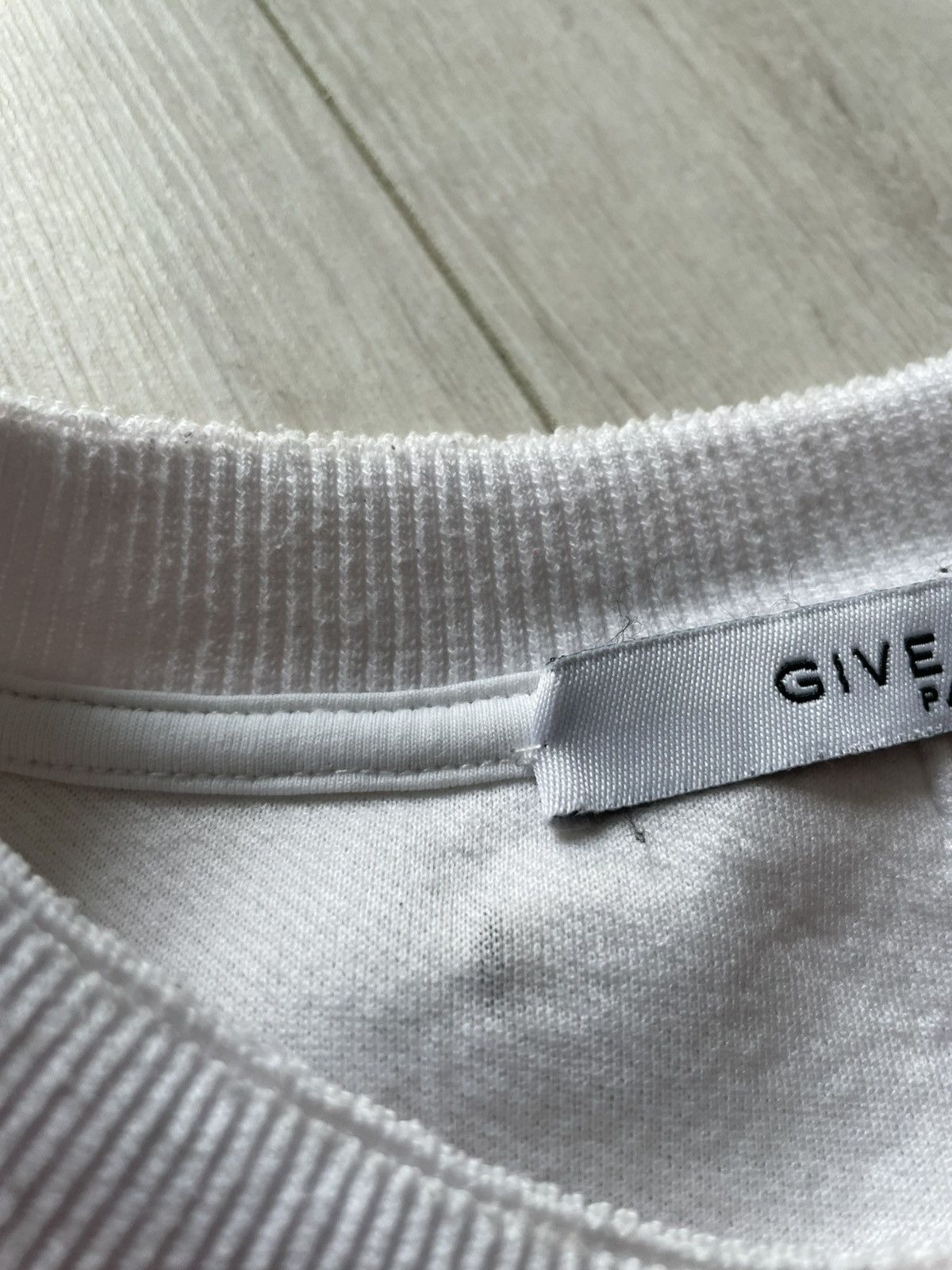 Givenchy Givenchy Paris Destroyed White Sweatshirt Size US S / EU 44-46 / 1 - 9 Thumbnail