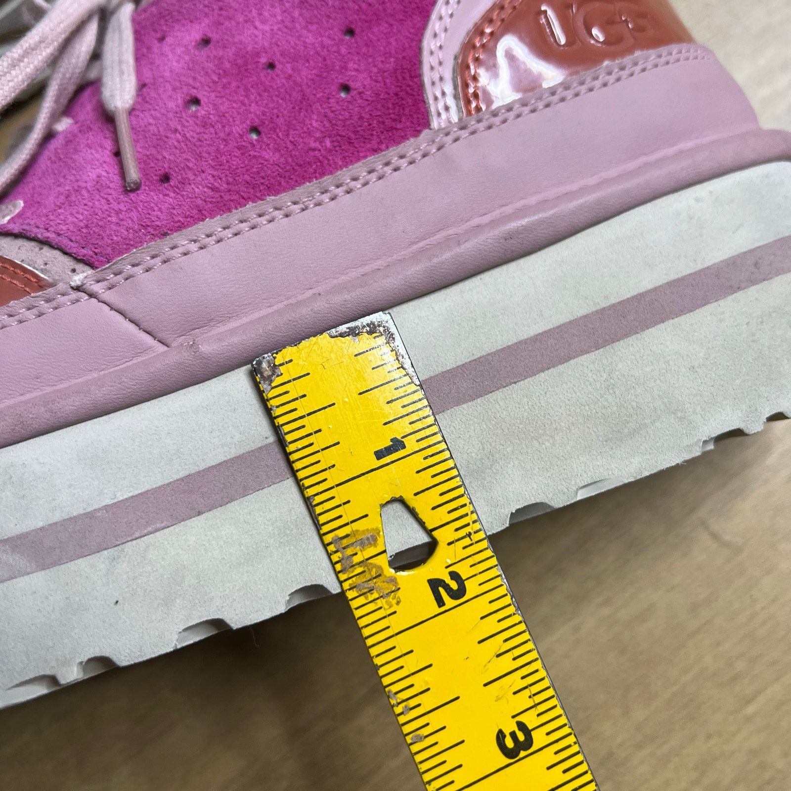 Ugg UGG Platform Sneakers Pink Suede Leather Chunky Womens Sz 9 Size US 9 / IT 39 - 7 Thumbnail