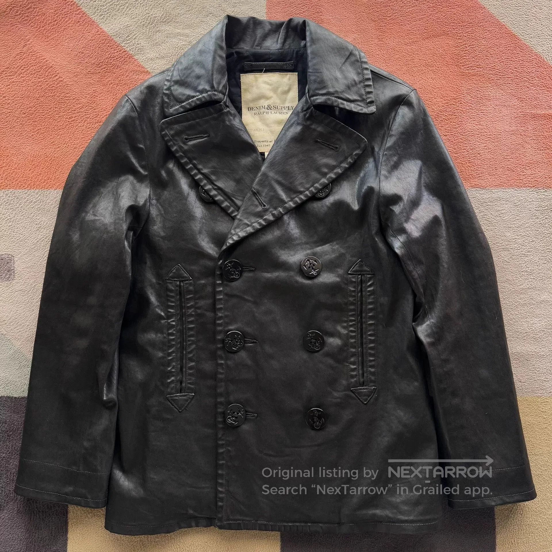 Denim & Supply Ralph Lauren Polo Ralph Lauren Denim Supply Navy Coated Coat. Size US S / EU 44-46 / 1 - 1 Thumbnail