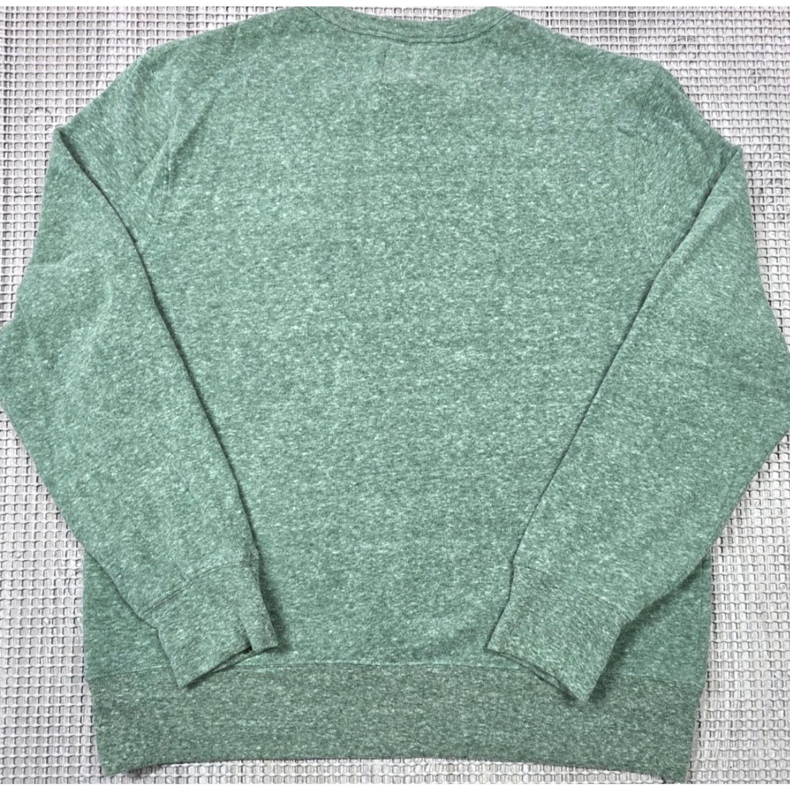 J.Crew J. Crew Authentic Fleece Crew Neck Sweatshirt Heather Green Size M Long Sleeve Mens Regular Pullover Casual All Seasons Pockets Cotton Polyester Size US M / EU 48-50 / 2 - 7 Thumbnail