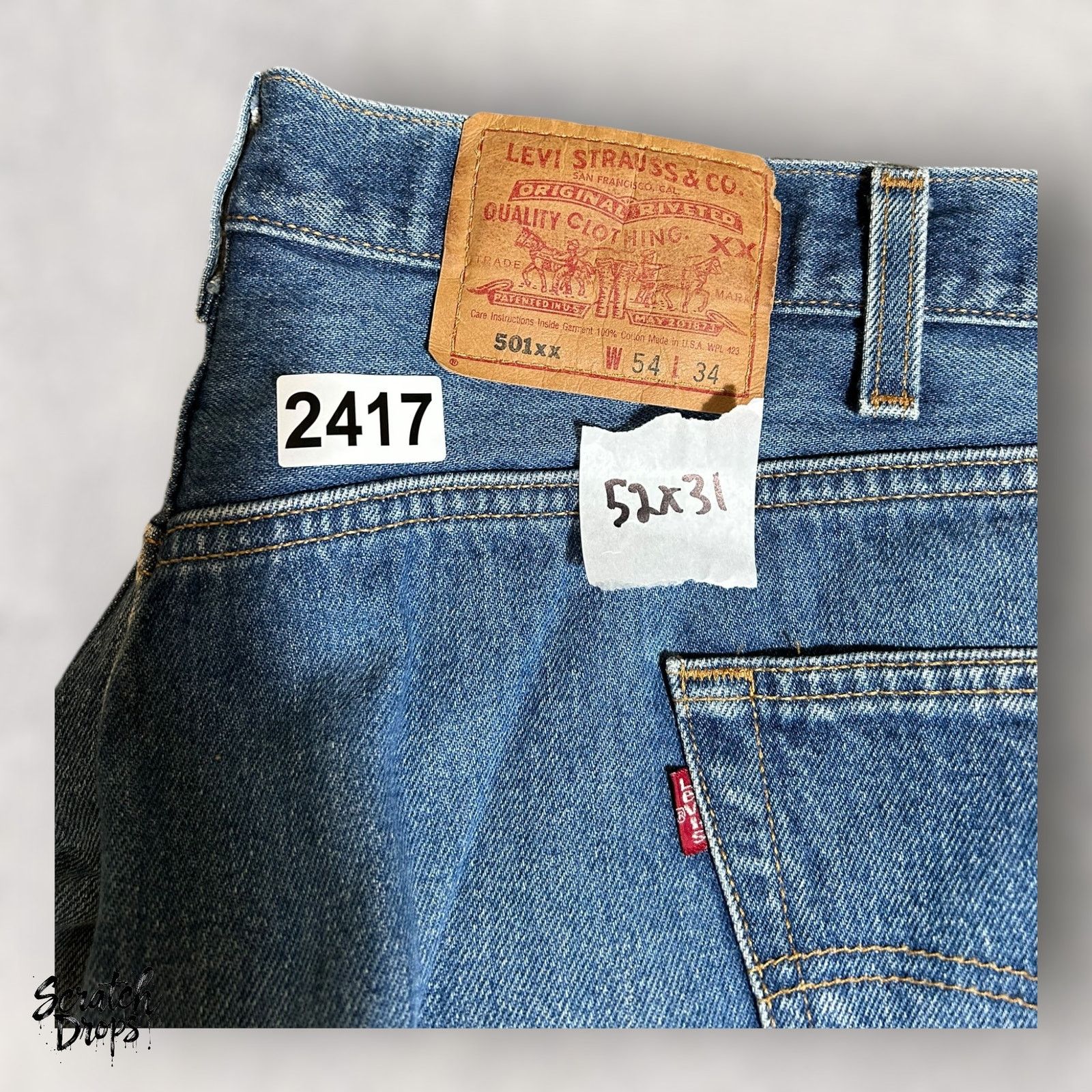 Levi's Vintage Levi’s 501xx Shrink-to-Fit Jeans USA W54 L34 501 NWT Size US 42 / EU 58 - 6 Thumbnail