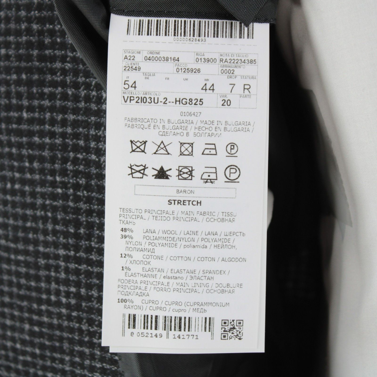 Pal Zileri Pal Zileri Sport Coat Size 44 Regular US in Black Size 44R - 9 Thumbnail
