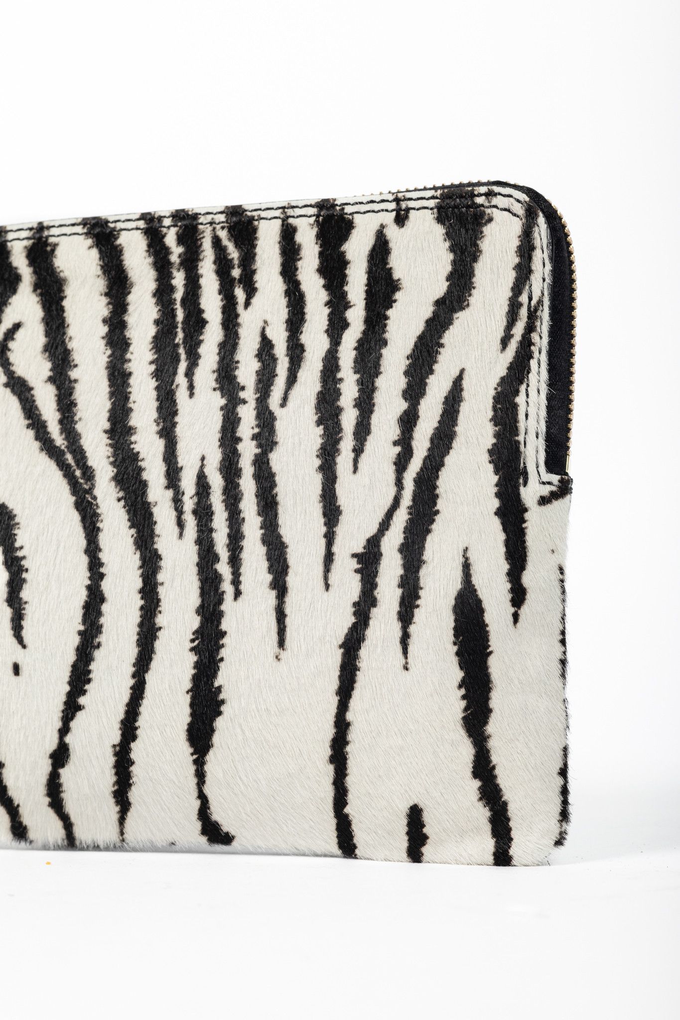 Lanvin Lanvin Zebra Pony-Hair & Leather Oversized Clutch Size ONE SIZE - 5 Thumbnail
