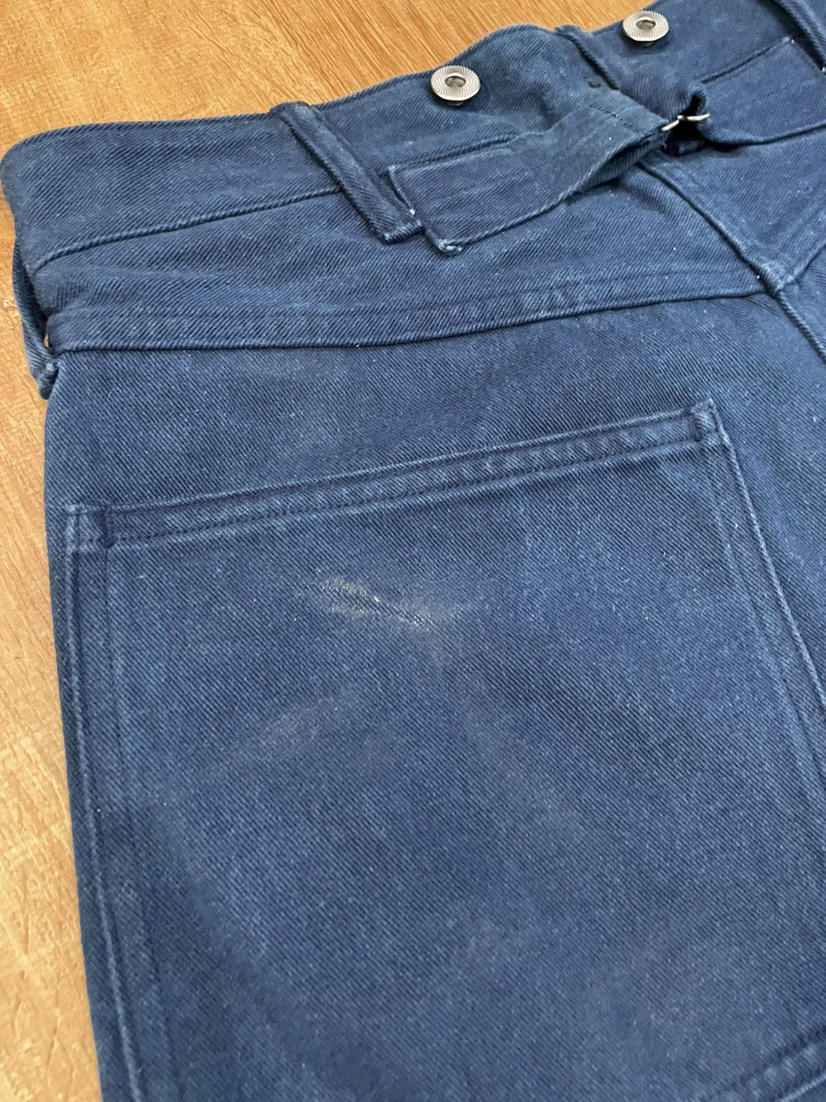 Taiga Takahashi Lot 209 Buckle-Backed Trousers in Indigo Size US 32 / EU 48 - 12 Thumbnail