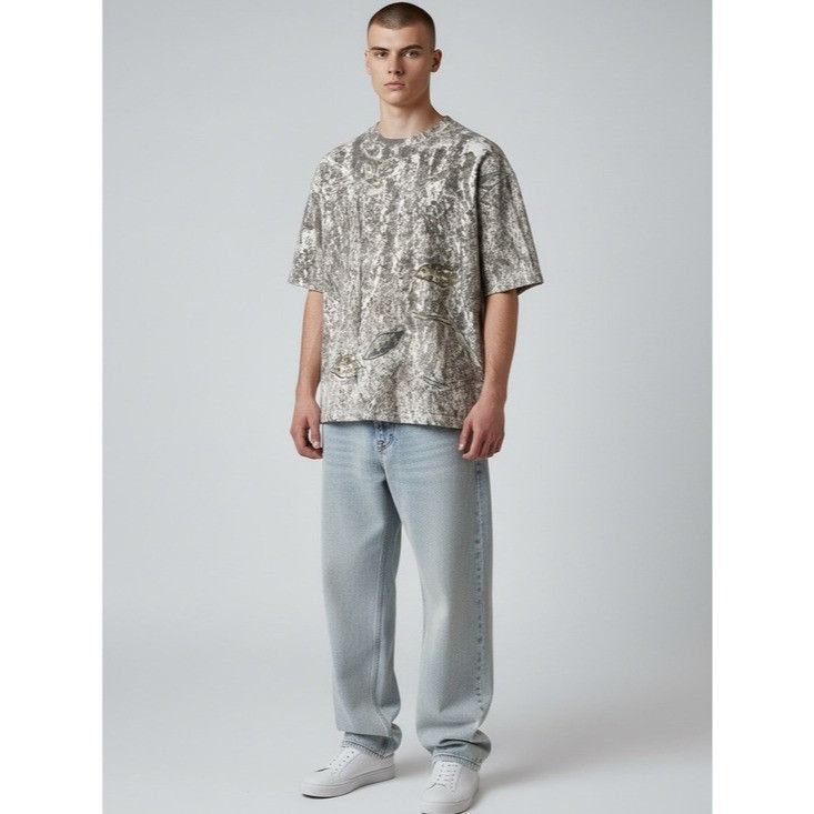 Other Fleece Factory Art & Motion Camo Fleece Sweatshirt Short Sle Size US M / EU 48-50 / 2 - 1 Thumbnail