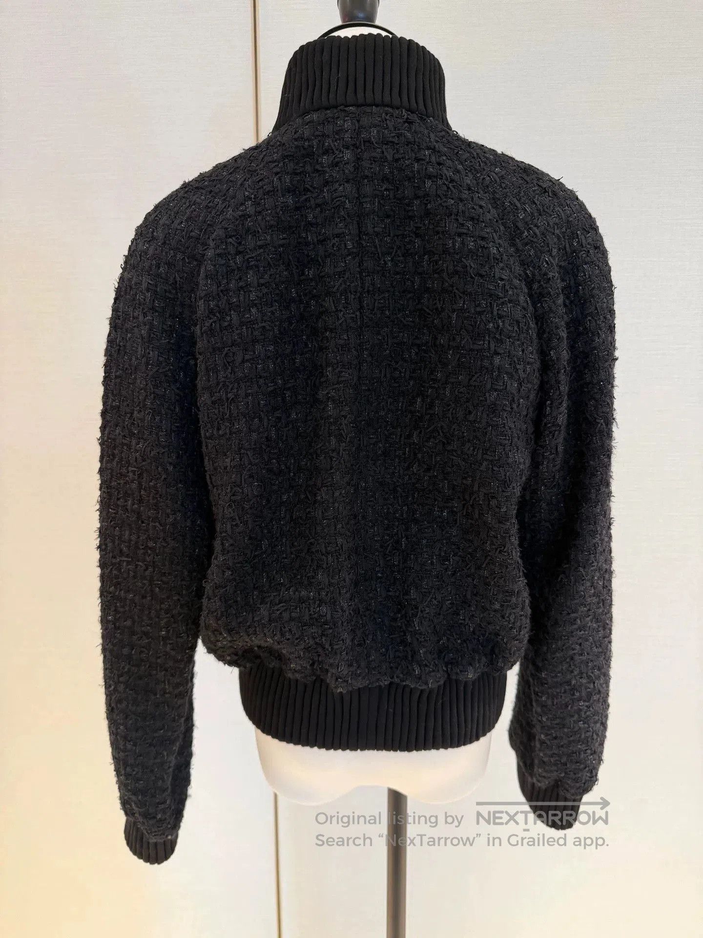 Chanel Chanel 22A Beaded Wool Zip Jacket. Size US S / EU 44-46 / 1 - 2 Thumbnail