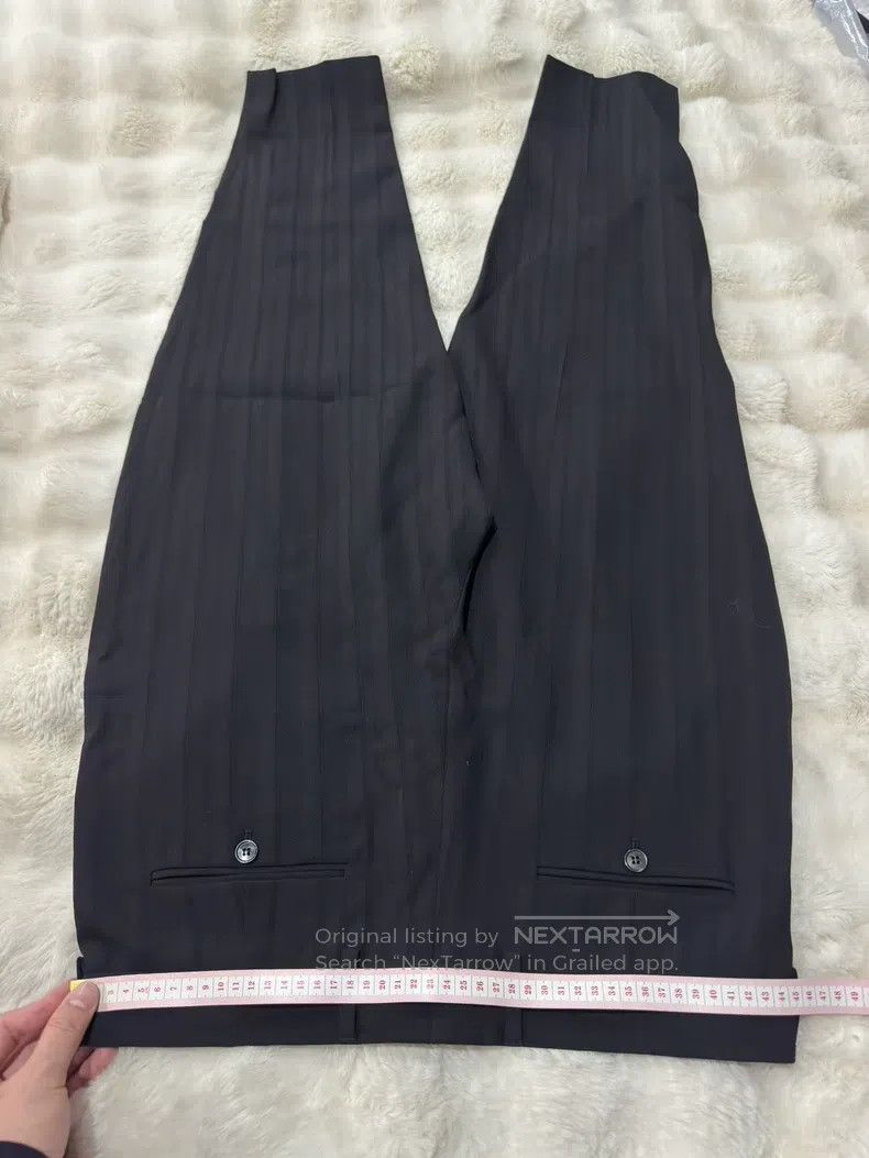 Saint Laurent Paris Saint Laurent Paris Dark Striped Men's Dress Pants Size US 34 / EU 50 - 6 Thumbnail