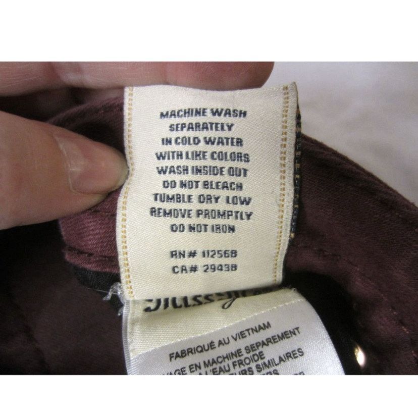 Miss Me Y2K Garnet Burgundy Skinny Jeans Mid Rise Miss Me Size 26 Size 26" / US 2 / IT 38 - 5 Thumbnail