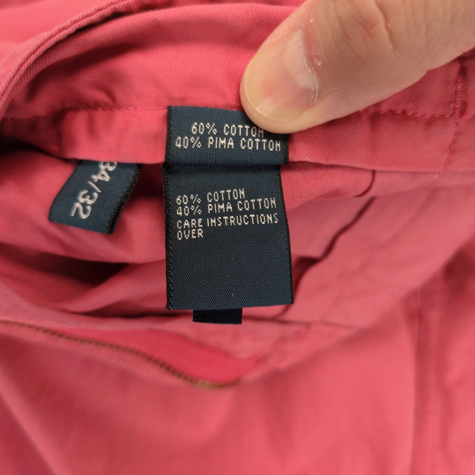 Polo Ralph Lauren Vtg Polo Ralph Lauren Suffield Chino Pants Men's 34x31 Coral Size US 34 / EU 50 - 7 Thumbnail