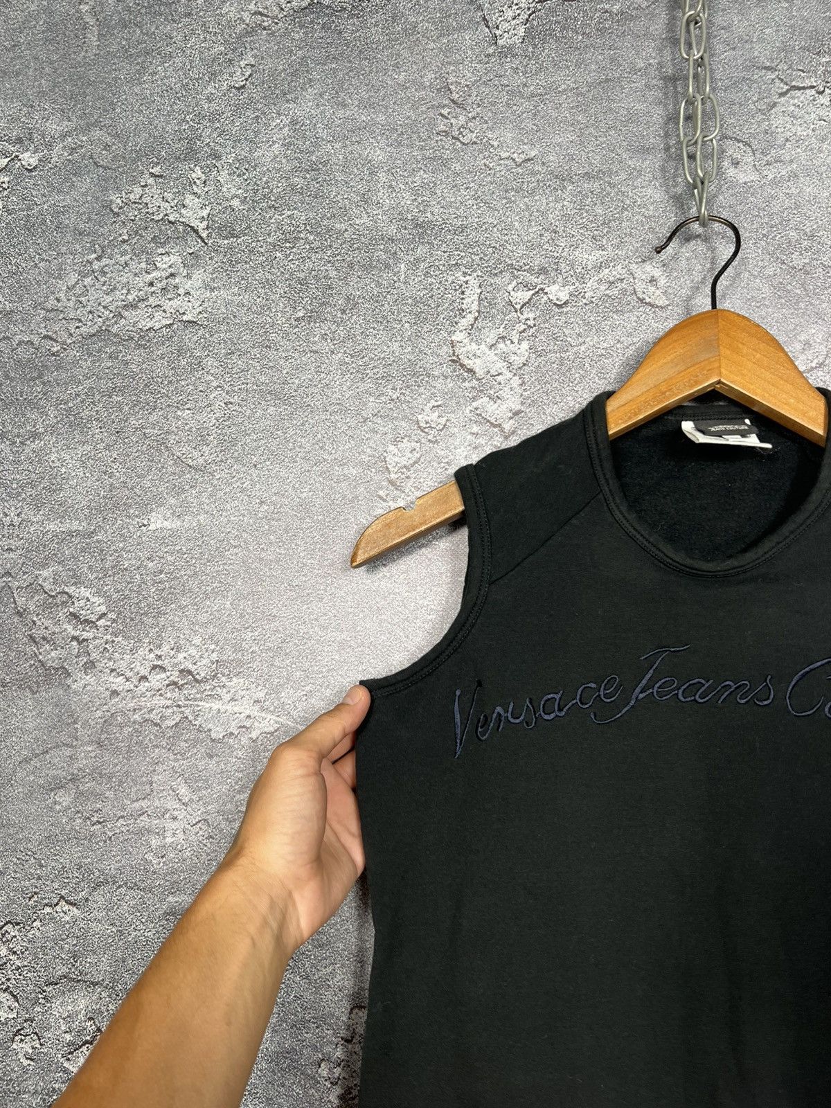 Versace Jeans Couture Vintage Versace Jeans Couture Big Logo Cotton Vest Tank Top Size M / US 6-8 / IT 42-44 - 6 Thumbnail