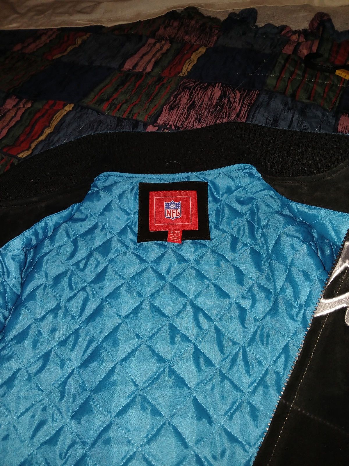 NFL Vintage NFL Carolina Panthers Varsity Jacket Size US L / EU 52-54 / 3 - 4 Thumbnail